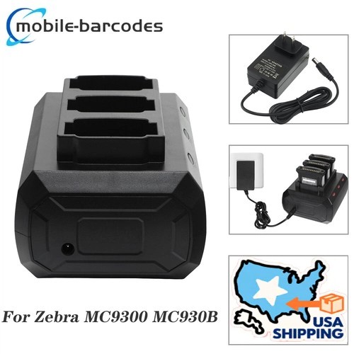 NEW 3-Slot Battery Charging Cradle Replacement For Zebra MC9300 MC930B Charger