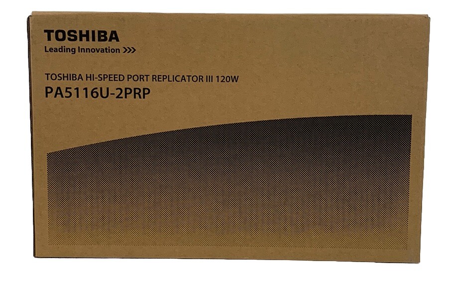 Toshiba PA5116U-2PRP HI SPEED Port Replicator III EXC in Box w Power Supply