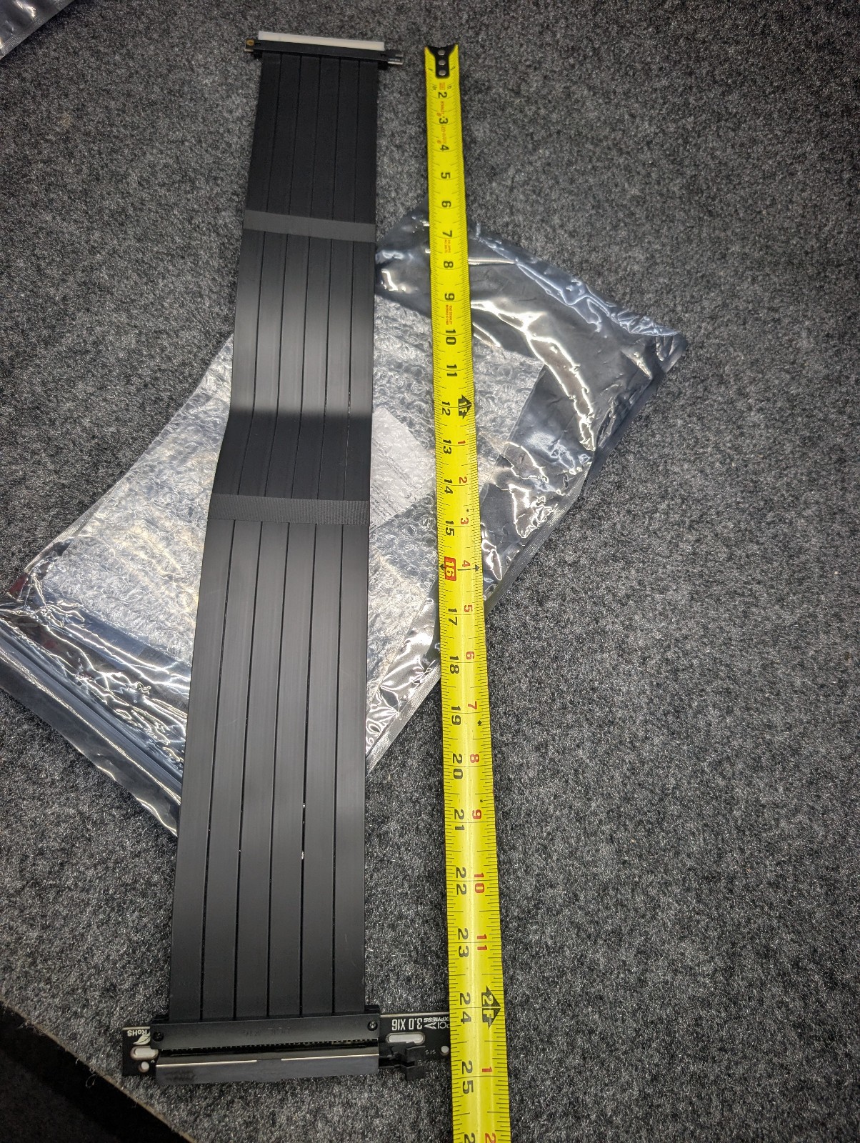 PCIE Gen 3 16X Extreme Flexible High Speed Riser Cable GPU Express 3.0 Port 60CM