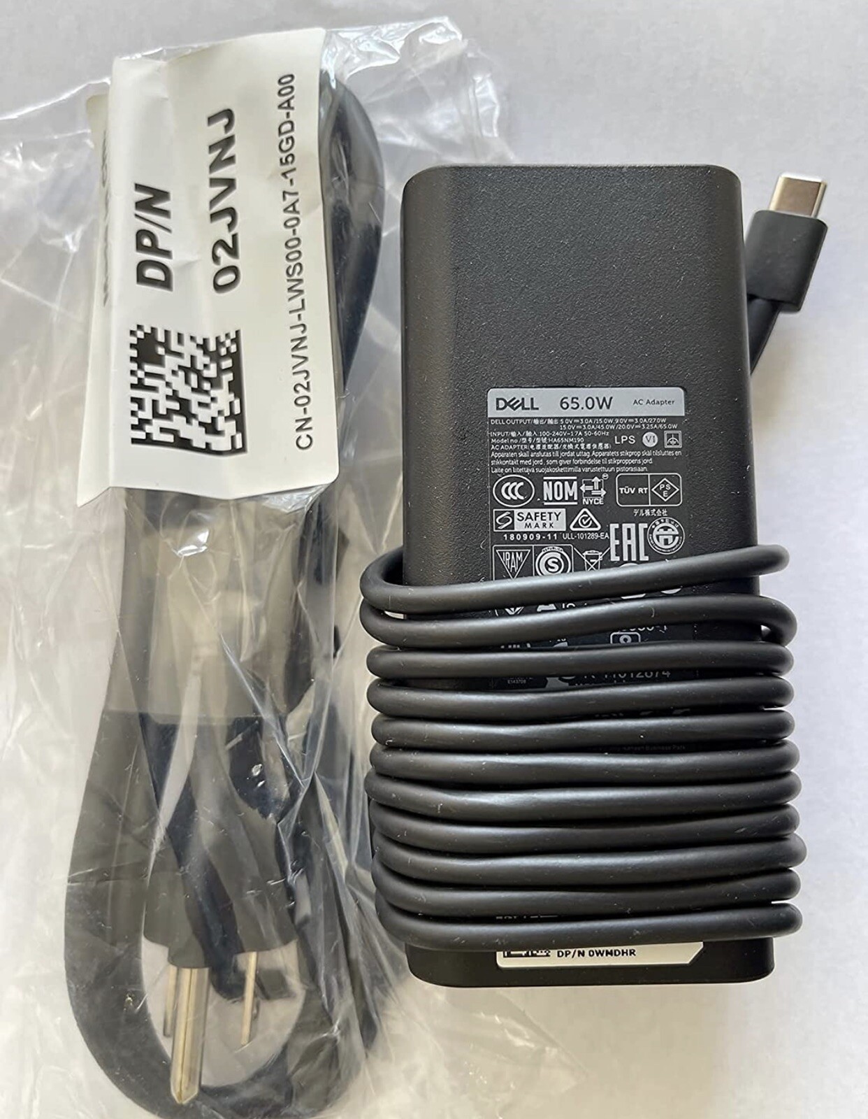 Dell 65w AC adapter genuine. Replacement Charger