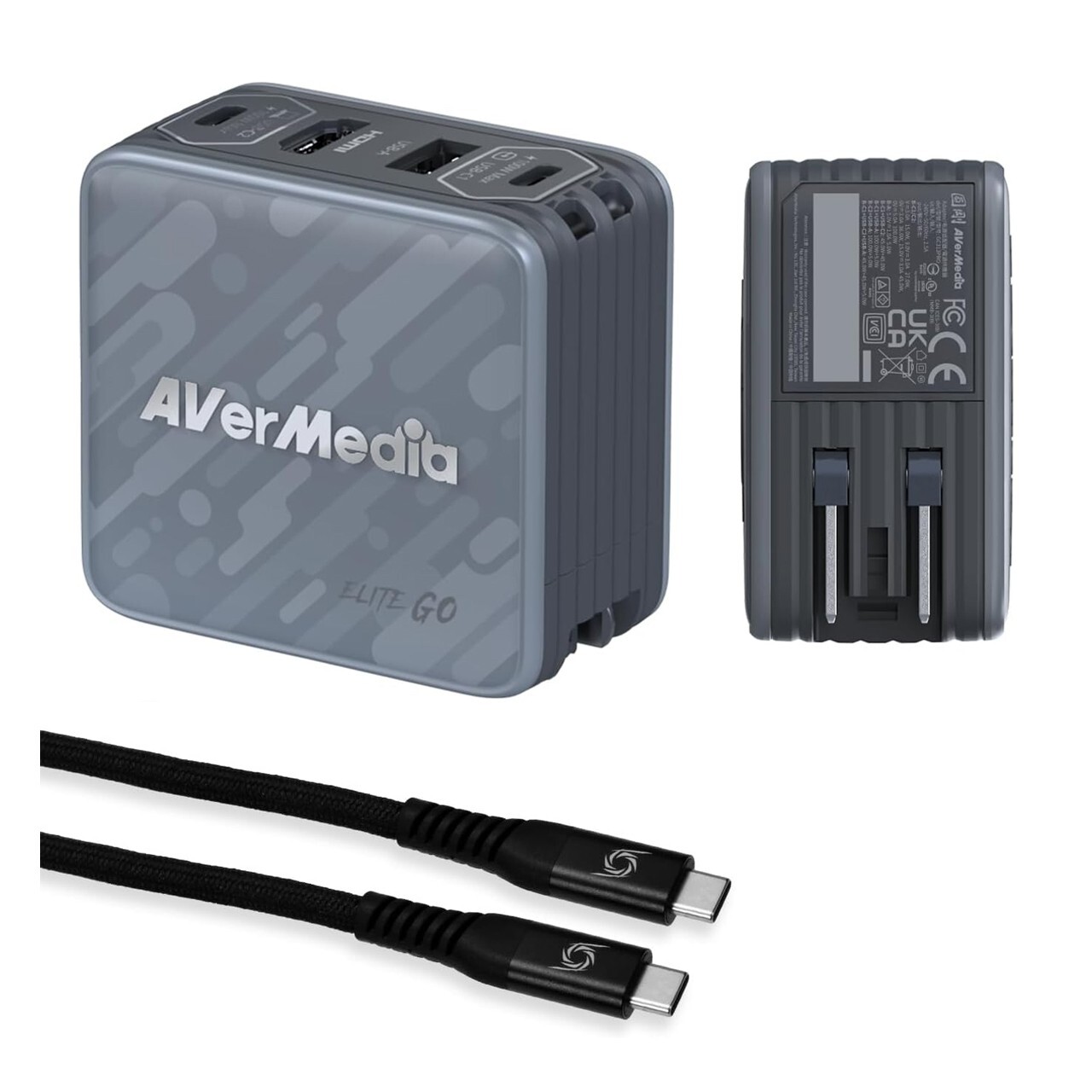 AverMedia Elite Go for Streaming Portable Charger (BLACK) GC313ProBLACK