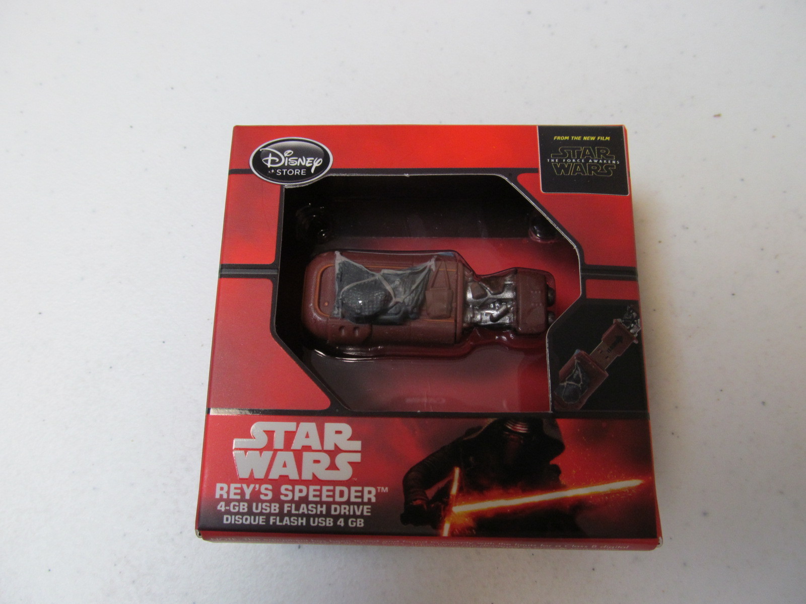 Rey's Speeder 4GB USB Flash Drive Disney Star Wars Force Awakens store memory