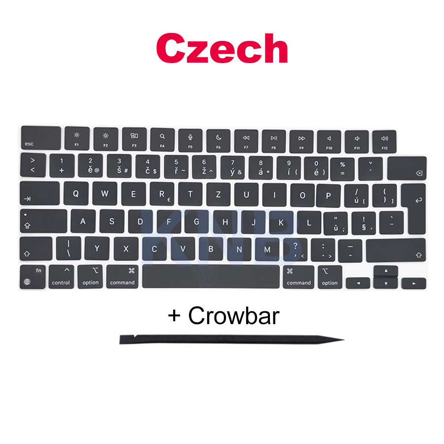 New Czech Keycap Black Color For MacBook Air Retina 13" A2681 M2 2022 Year