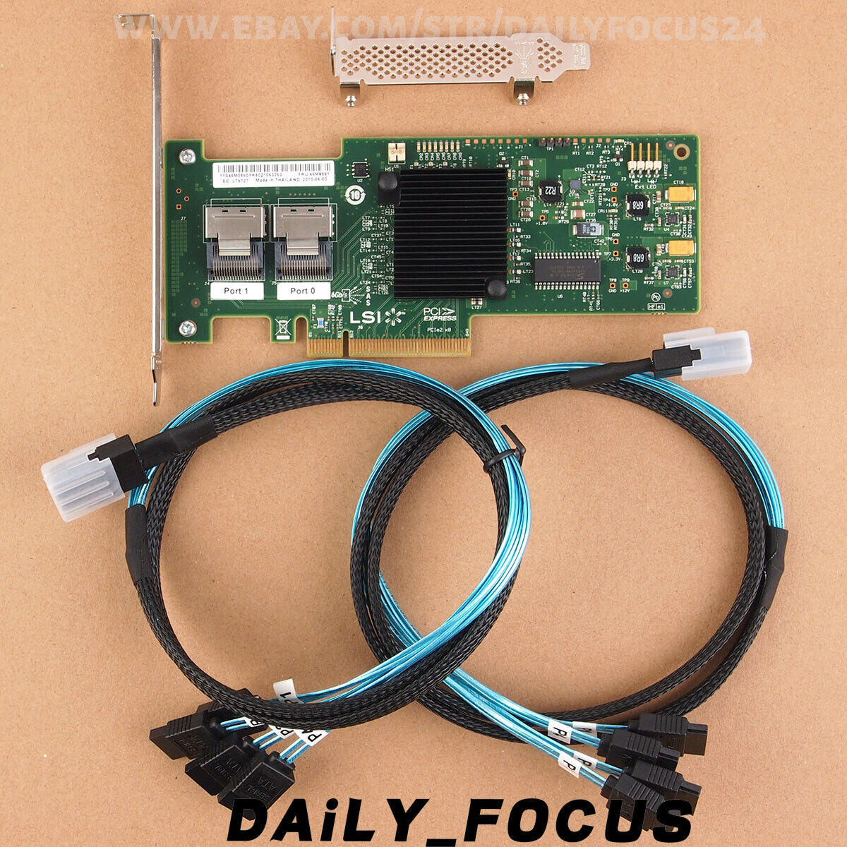 For IBM ServeRaid M1015 46M0861 LSI SAS9220-8i RAID Controller 2x SFF SATA Cable