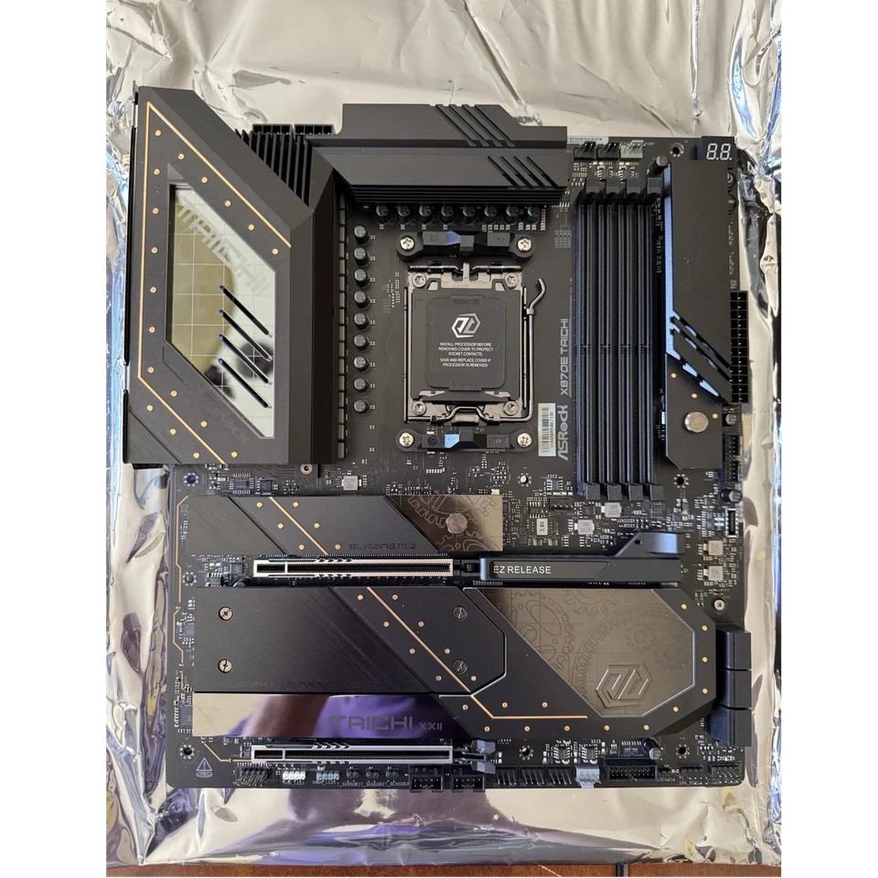 ASRock X870E TAICHI AM5 AMD E-ATX Motherboard WiFi 7 USB4 DDR5 Tested