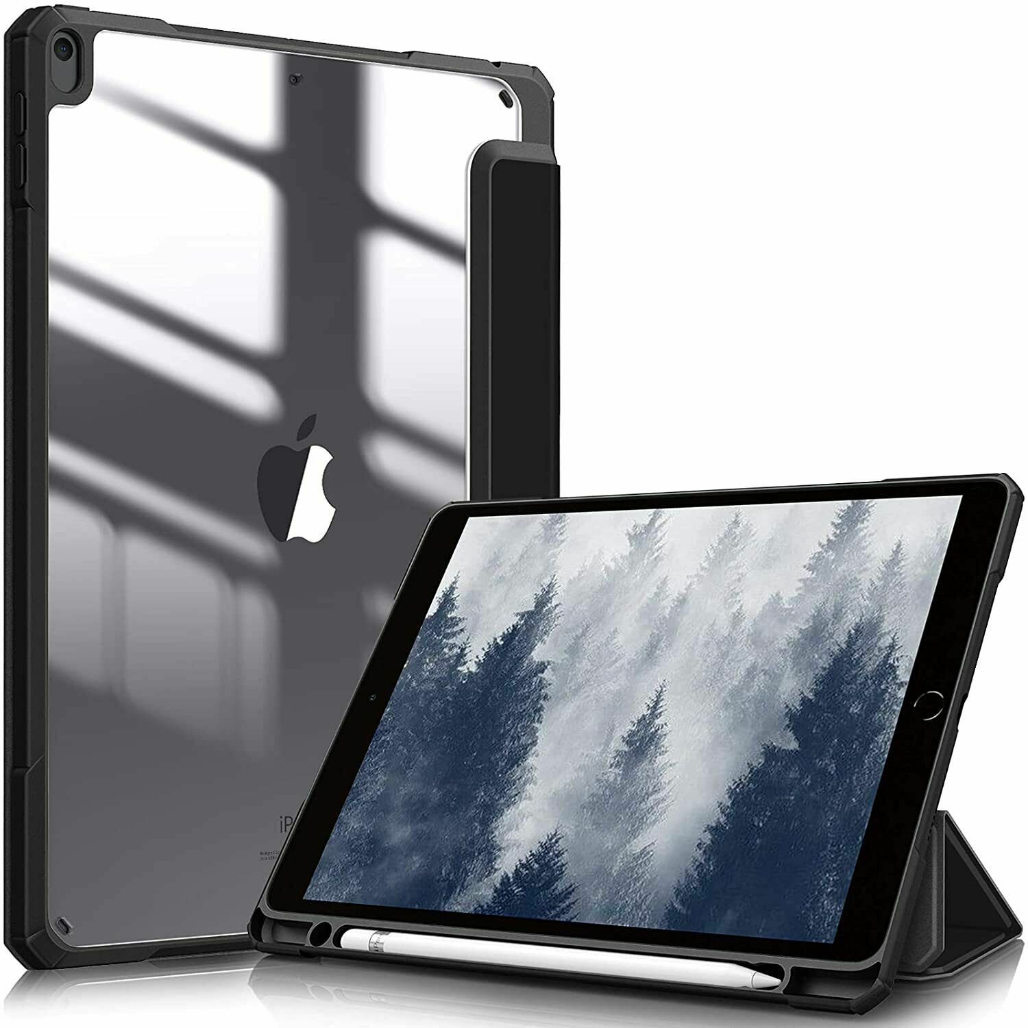 Hybrid Slim Case for iPad Air 3rd 10.5 inch 2019/Pro 10.5 2017 Clear Back Cover 