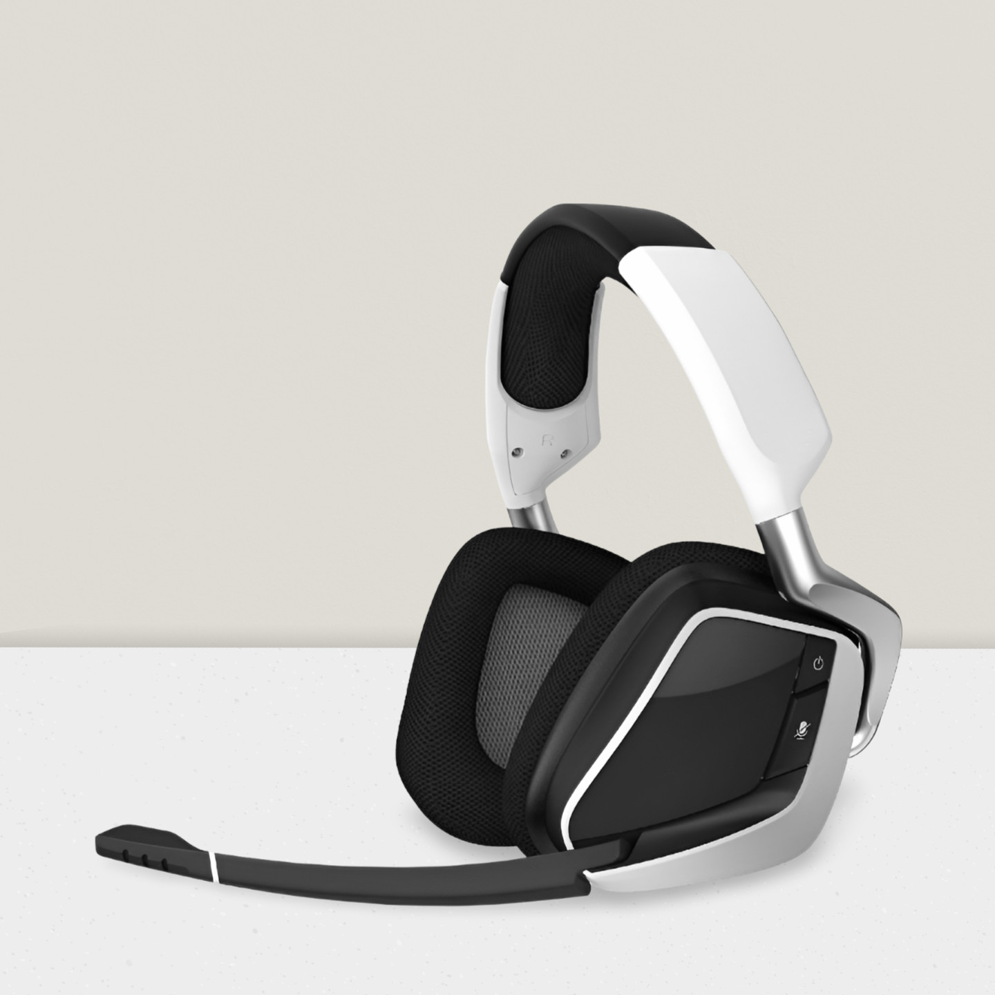 RGB ELITE Wireless Gaming Headset 7.1 Surround Sound Discord Certified White