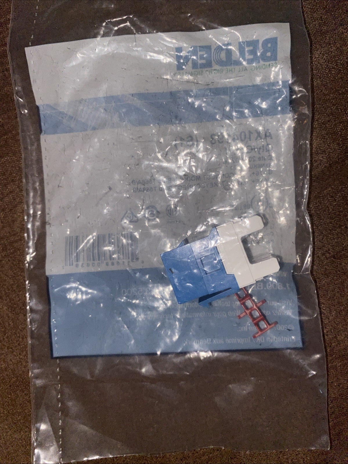 Belden AX104193-B24 Cat6 RJ45 KeyConnect Jack Module Blue