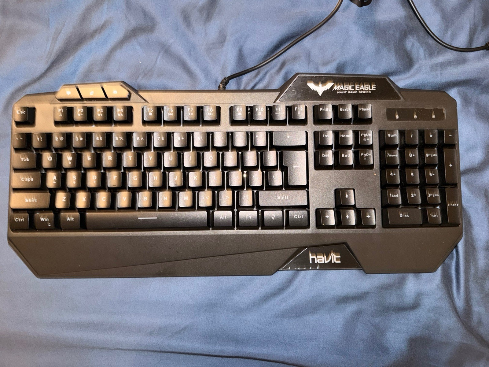 Havit Magic Eagle HV-KB392L Multi Function Backlit Keyboard  Gaming Keyboard