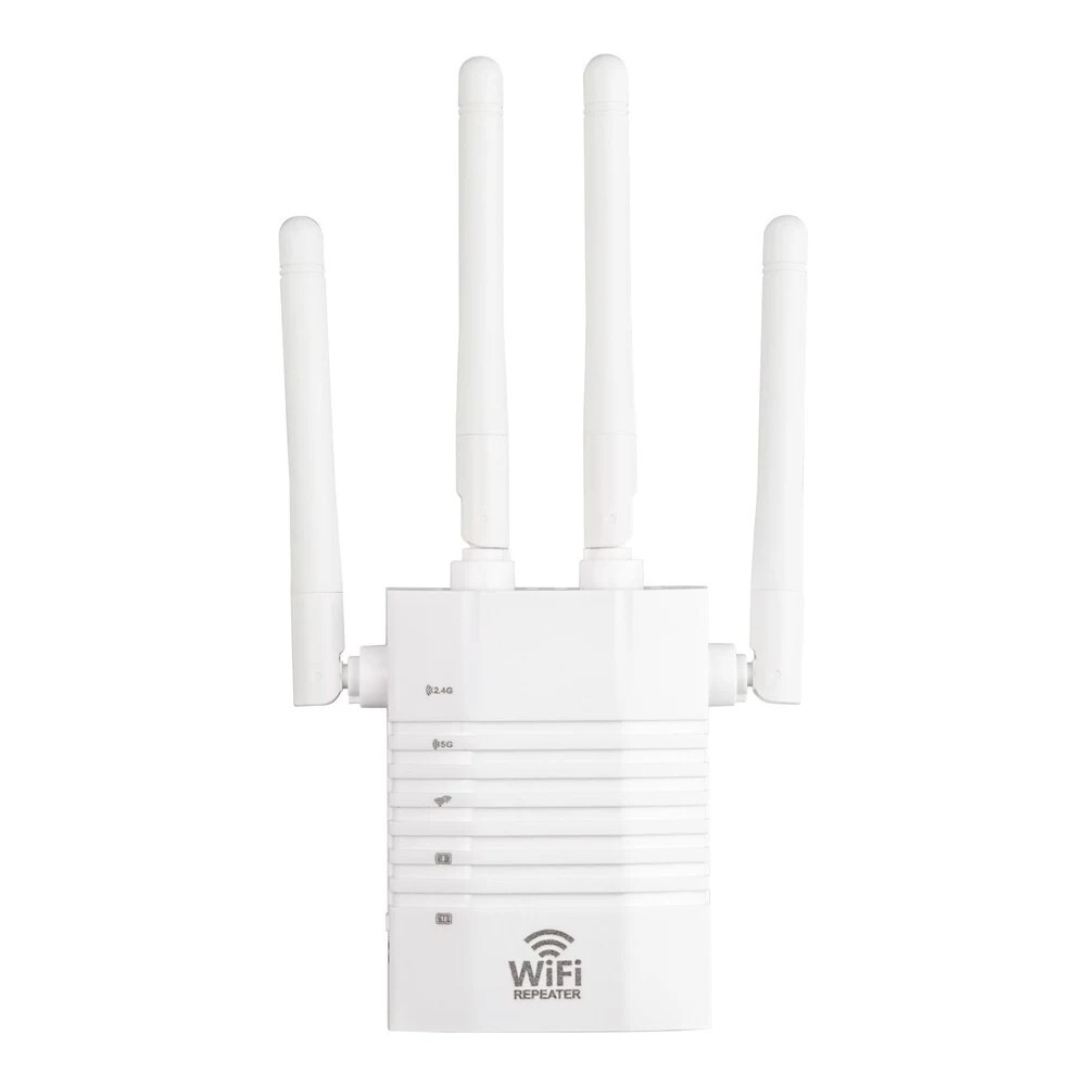 AC1200 Dual Band WiFi Repeater - Boost Internet Signal, Eliminate Dead Zones