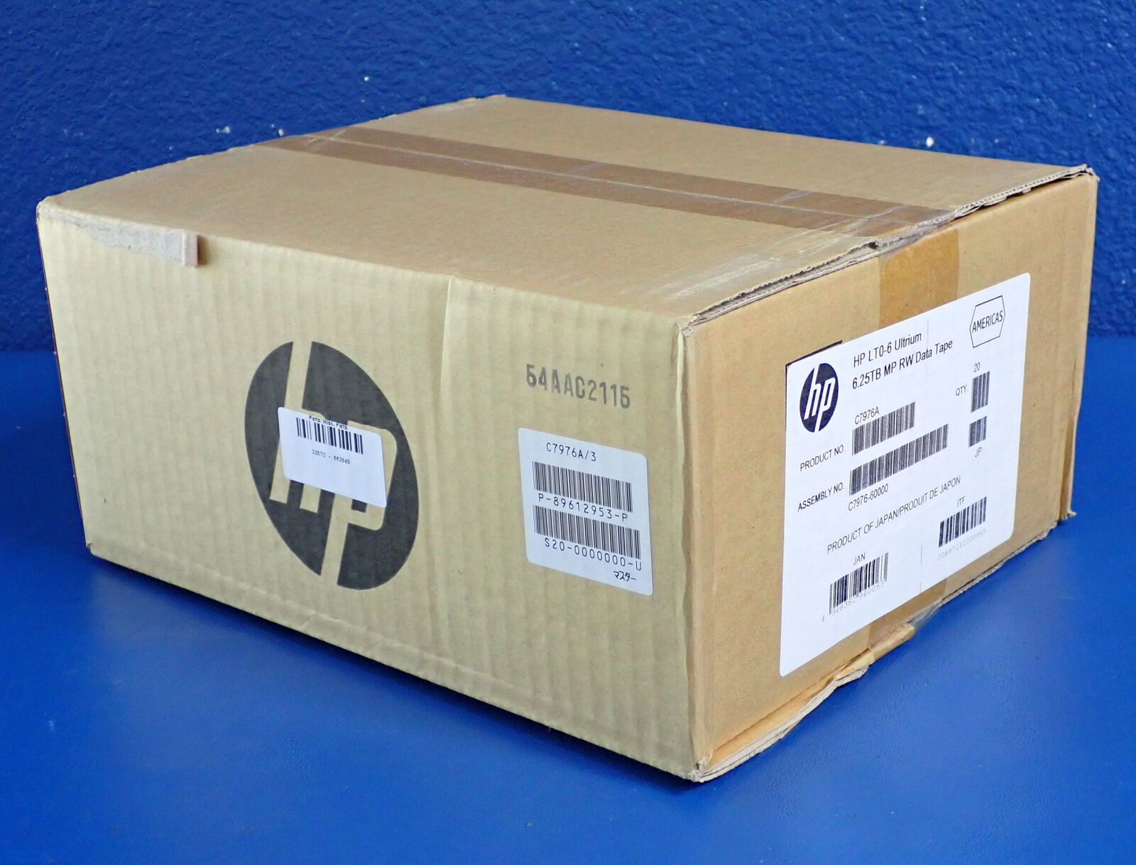 HP LTO-6 Ultrium 6.25TB MP RW Data Tape Drive C7976A-60000 | Box of 20 | New
