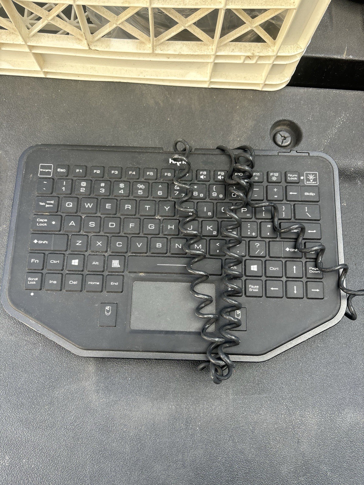 Havis Black Wired Keyboard KB-101 USB English QWERTY As Is