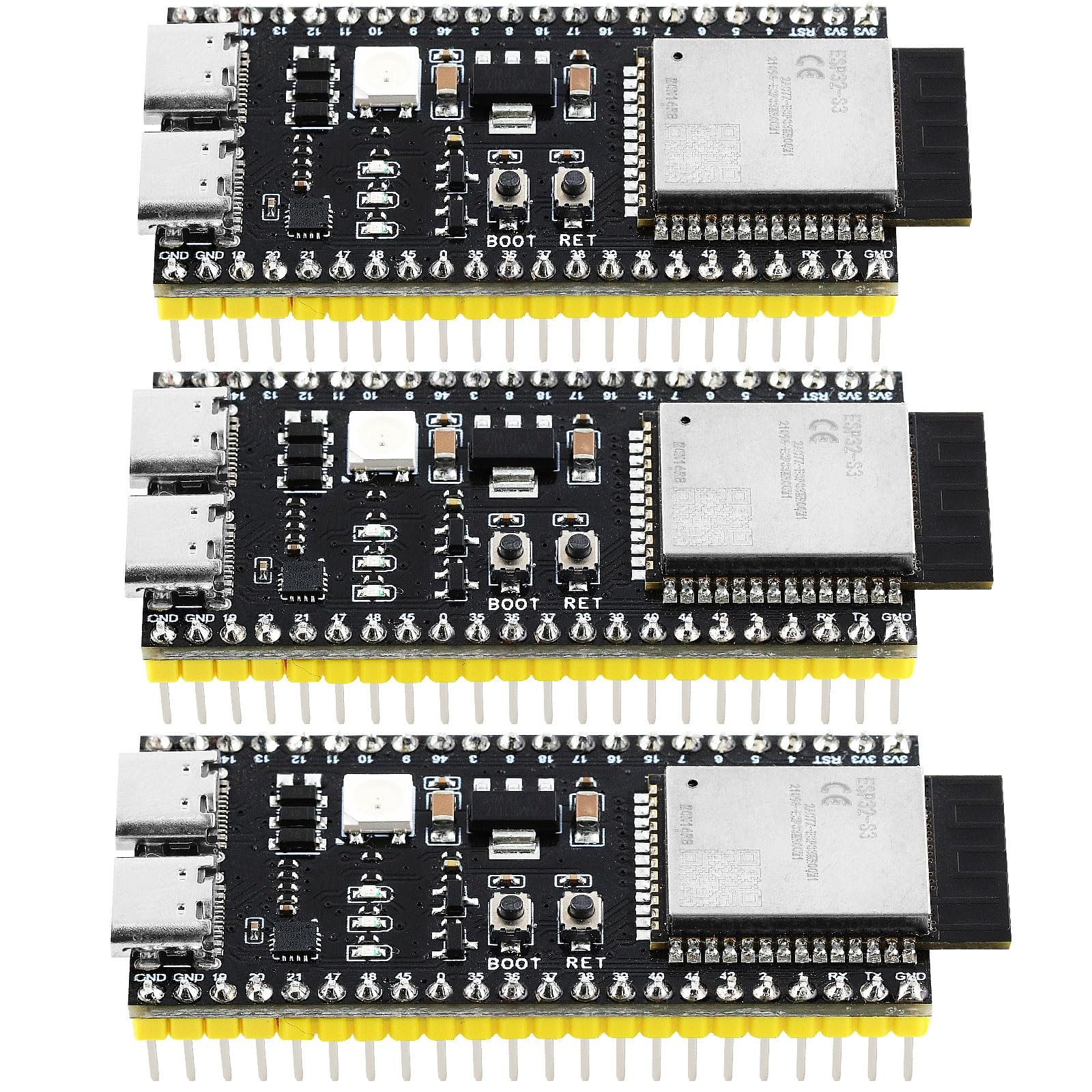 3 PCS ESP32S3 Development Board DualCore N16R8 WiFi Bluetooth 44 Pins