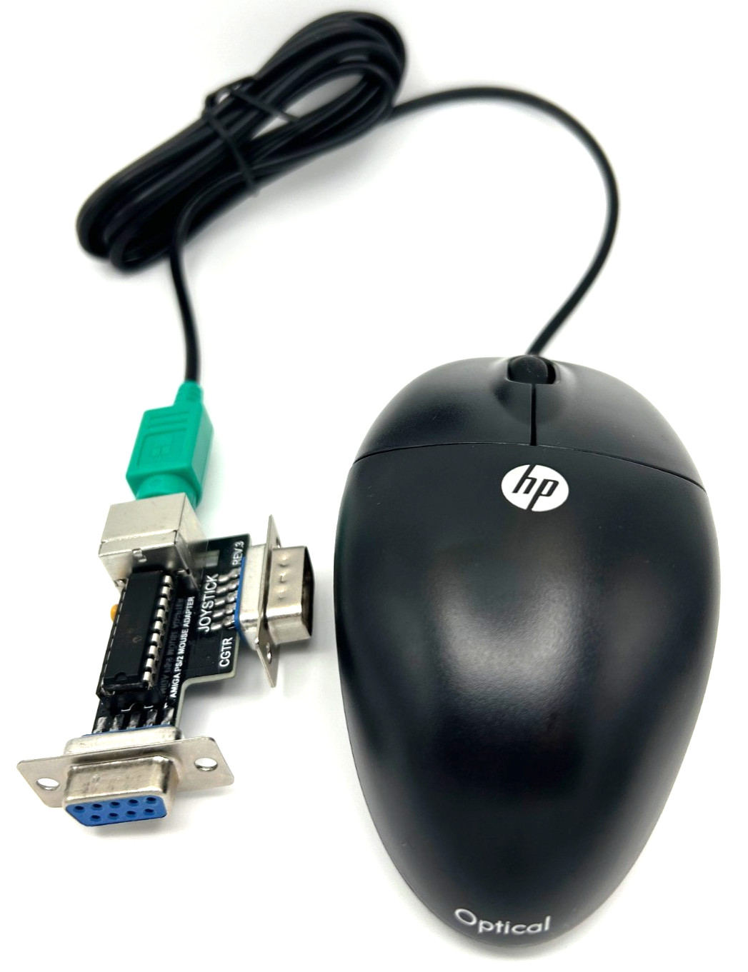 Commodore Amiga Optical Mouse with Adapter - USA Seller