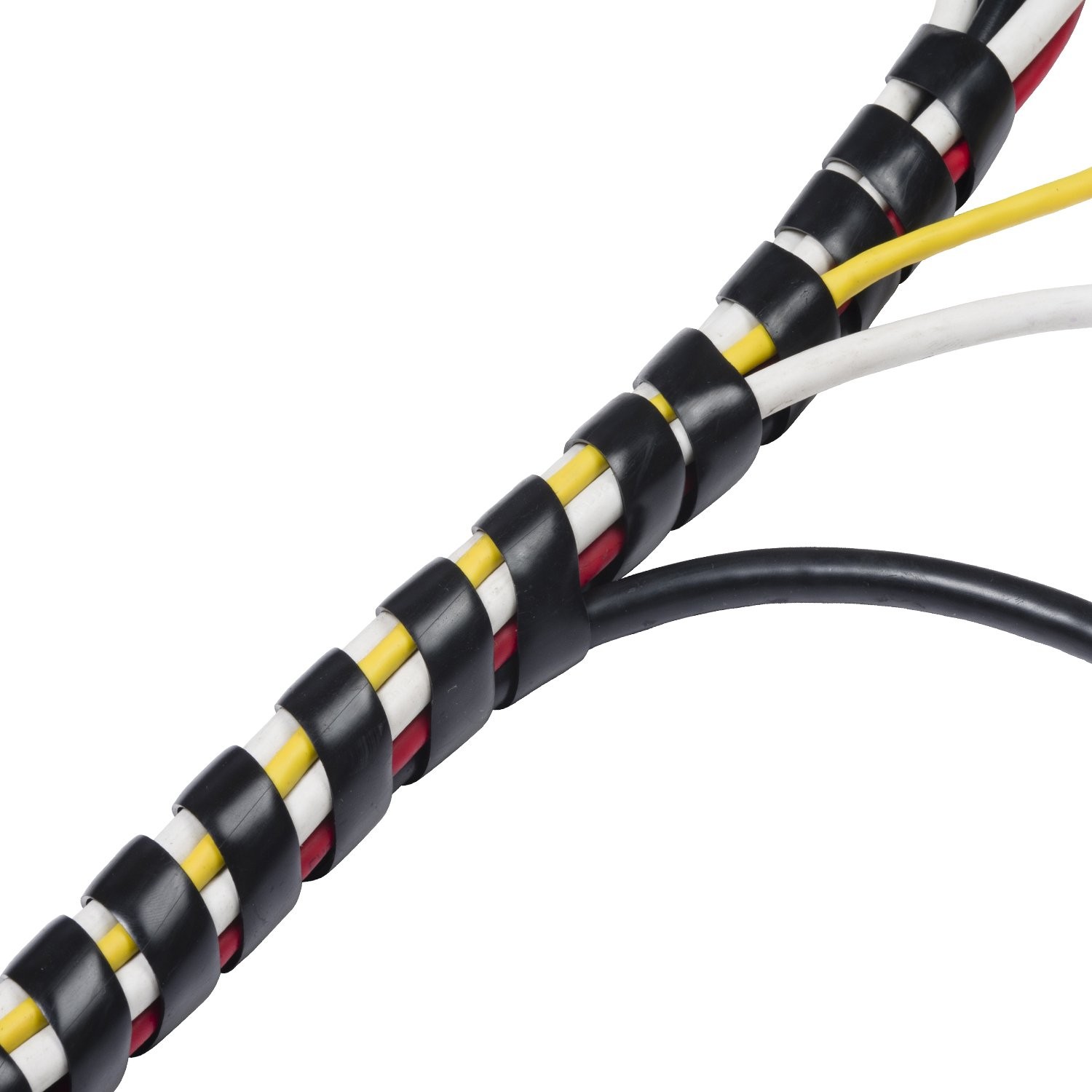 D-Line Cable Tidy Spiral Wrap, CTW2.5B, Cable Management Solution to Organise Ca