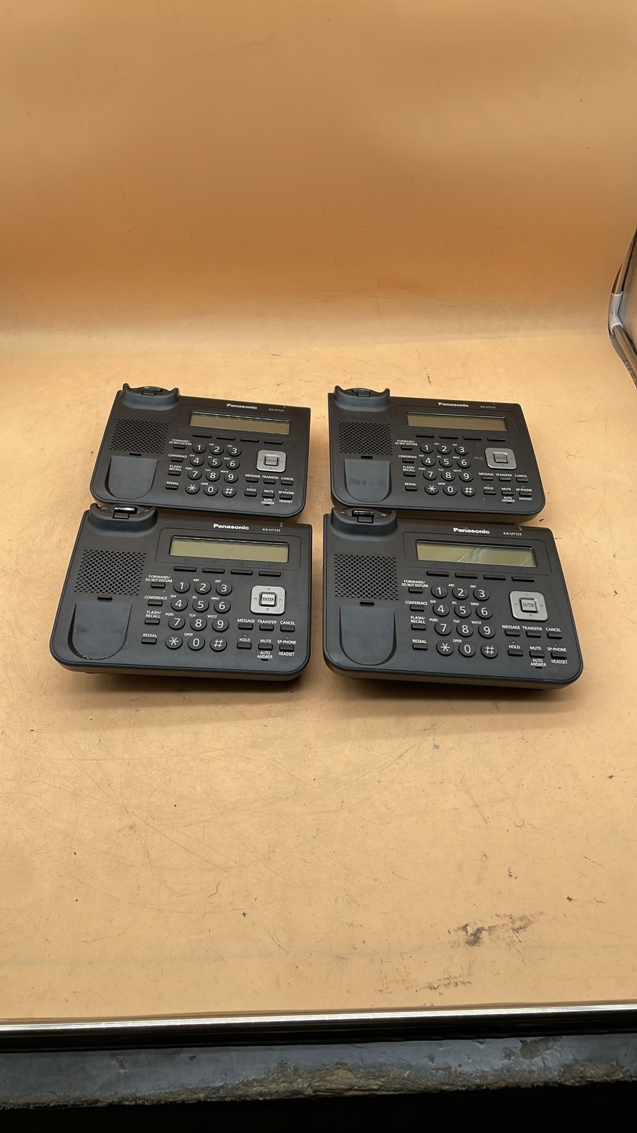 Panasonic KX-UT123-B SIP IP Phone Base Unit Only VoIP Telephone Lot of 4