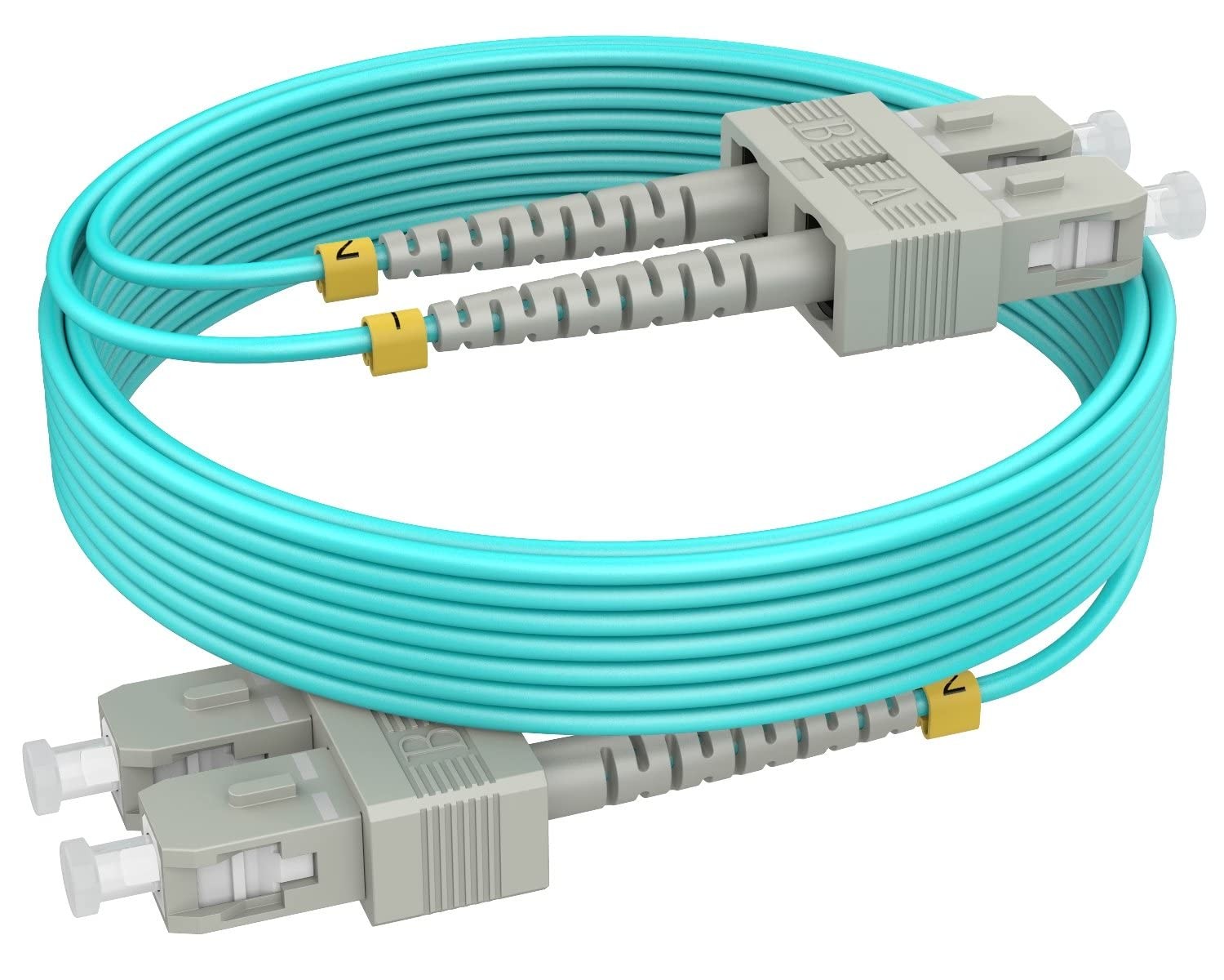 0.5m OM4 SC SC Fiber Patch Cable MMF Multimode Duplex 50/125m 40G/100G LSZH
