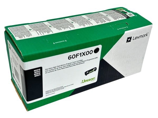 Genuine Lexmark 60F1X00 (601X) (LX601X) Black Extra High-Yield Toner - Factory S
