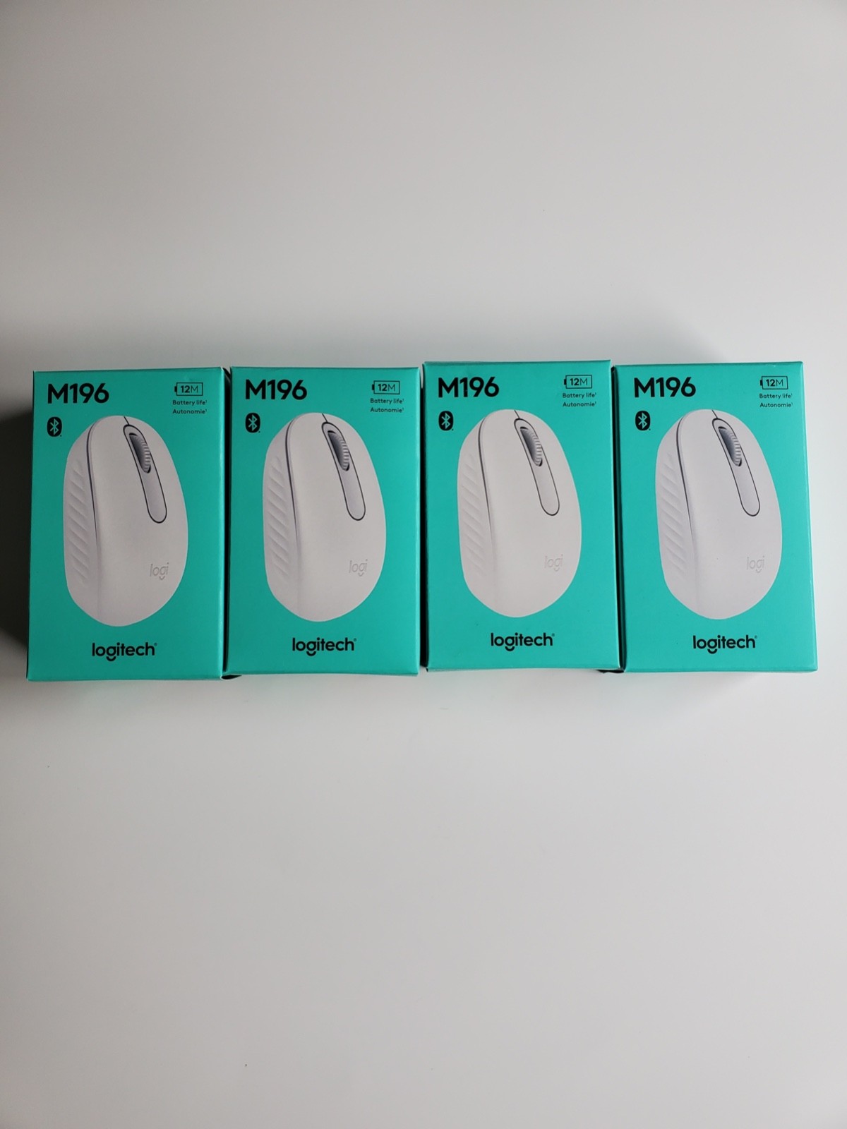 Logitech M196 Bluetooth Wireless Mouse, Compact and Portable ( 4 Pack )