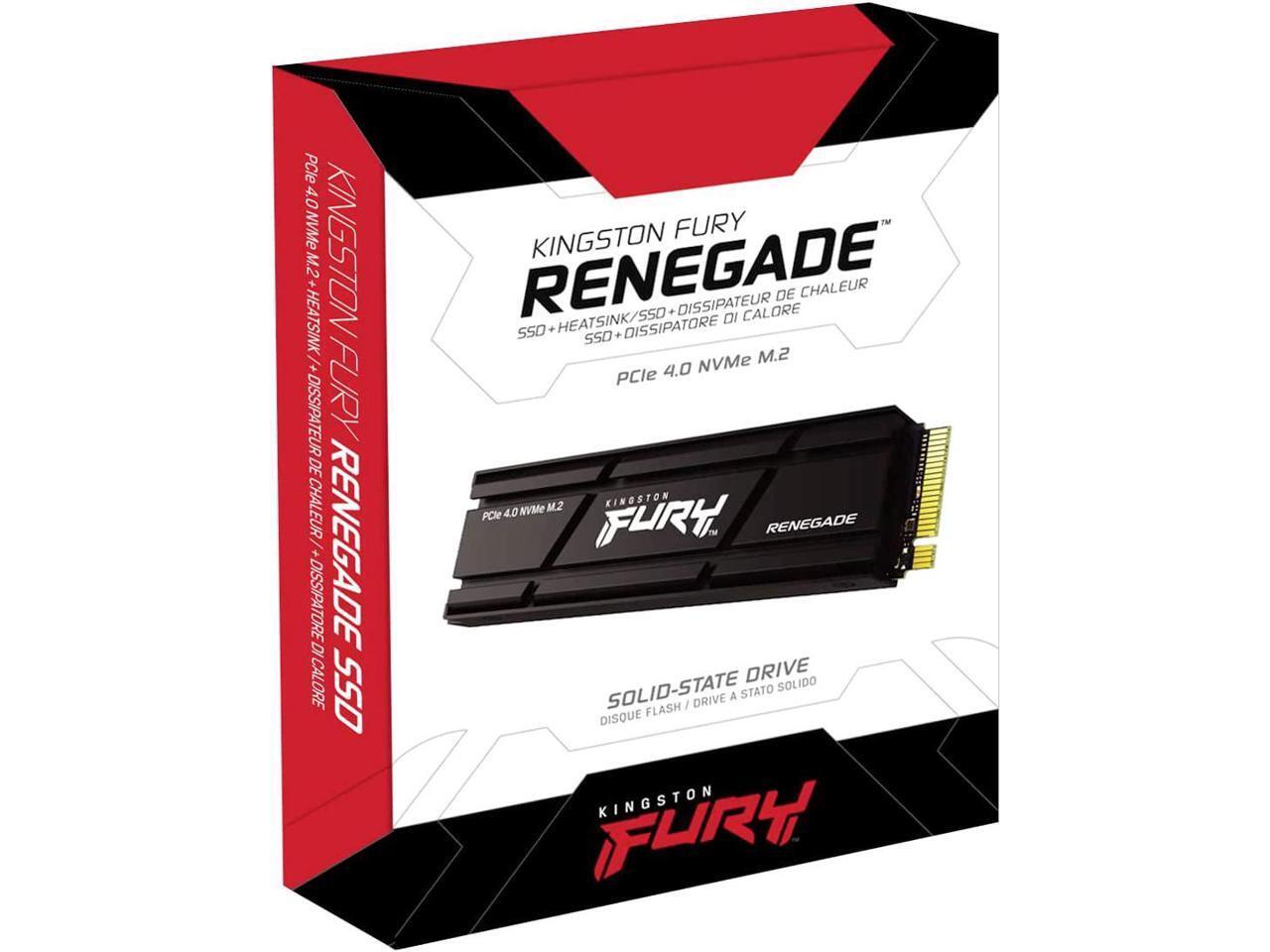 Kingston FURY Renegade 1TB 2TB 4TB M.2 2280 PCIe 4.0 NVMe PS5 SSD with Heatsink