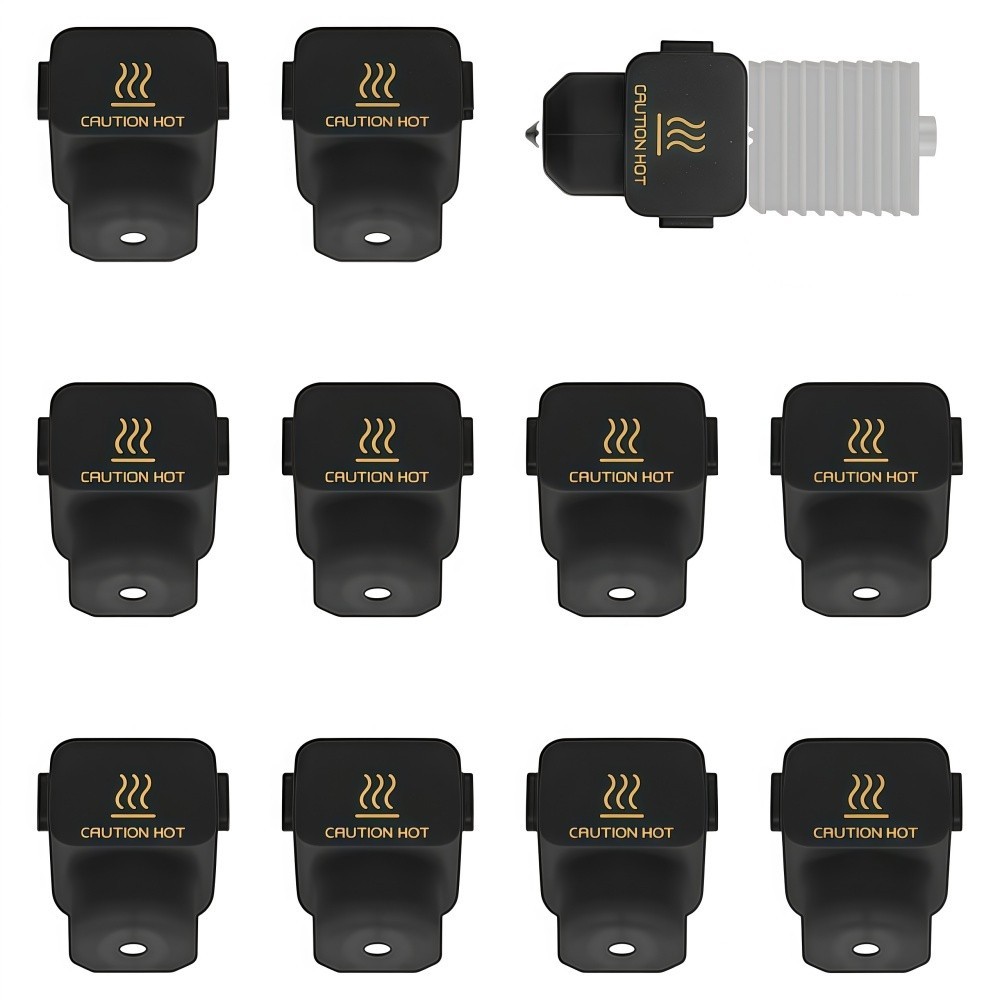 10Pcs Silicone Sock for Bambu Lab A1/A1 Mini, Hotend Heater Block Silicone