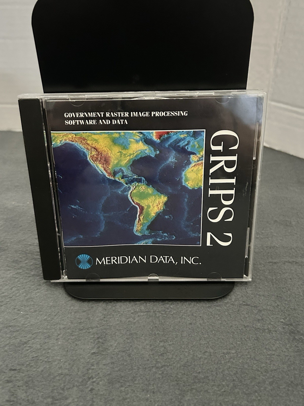 GRIPS 2 Meridian Data VTG CD-ROM PC Software Rare Early Multimedia Database