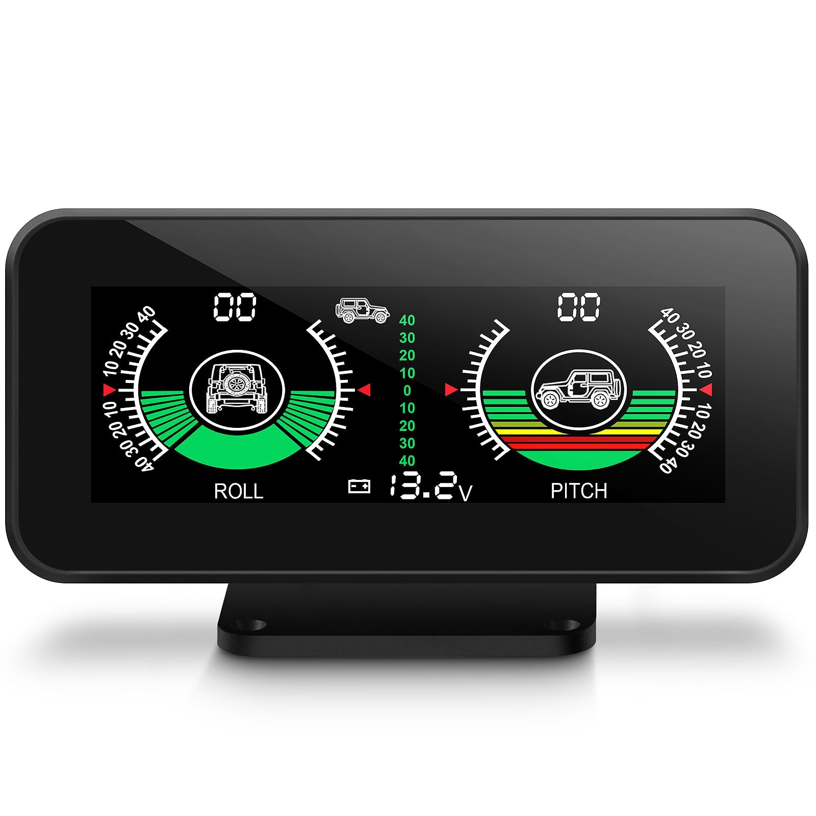 Car Inclinometer for Off-Road Driving, Multi-Functional Digital Dashboard Slo...