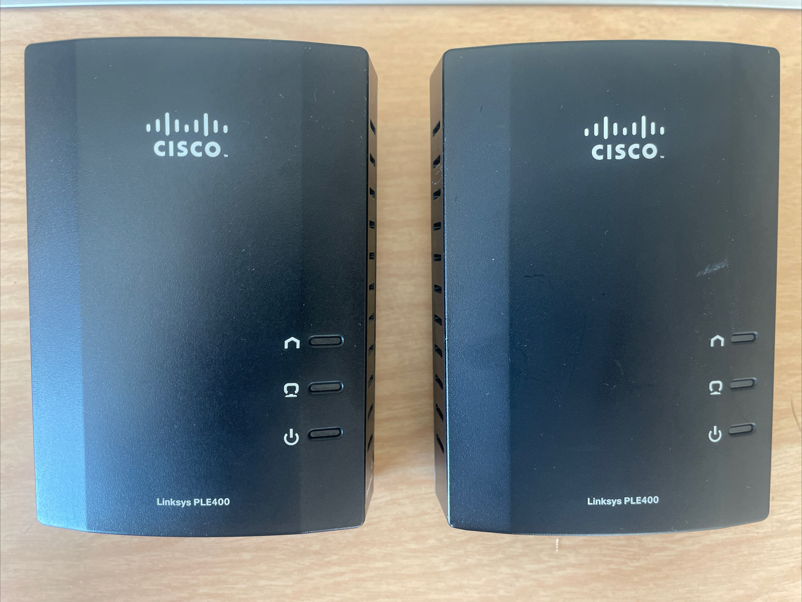 QTY 2 Cisco Linksys Powerline Ethernet Adapter PLE400 ~ FAST 