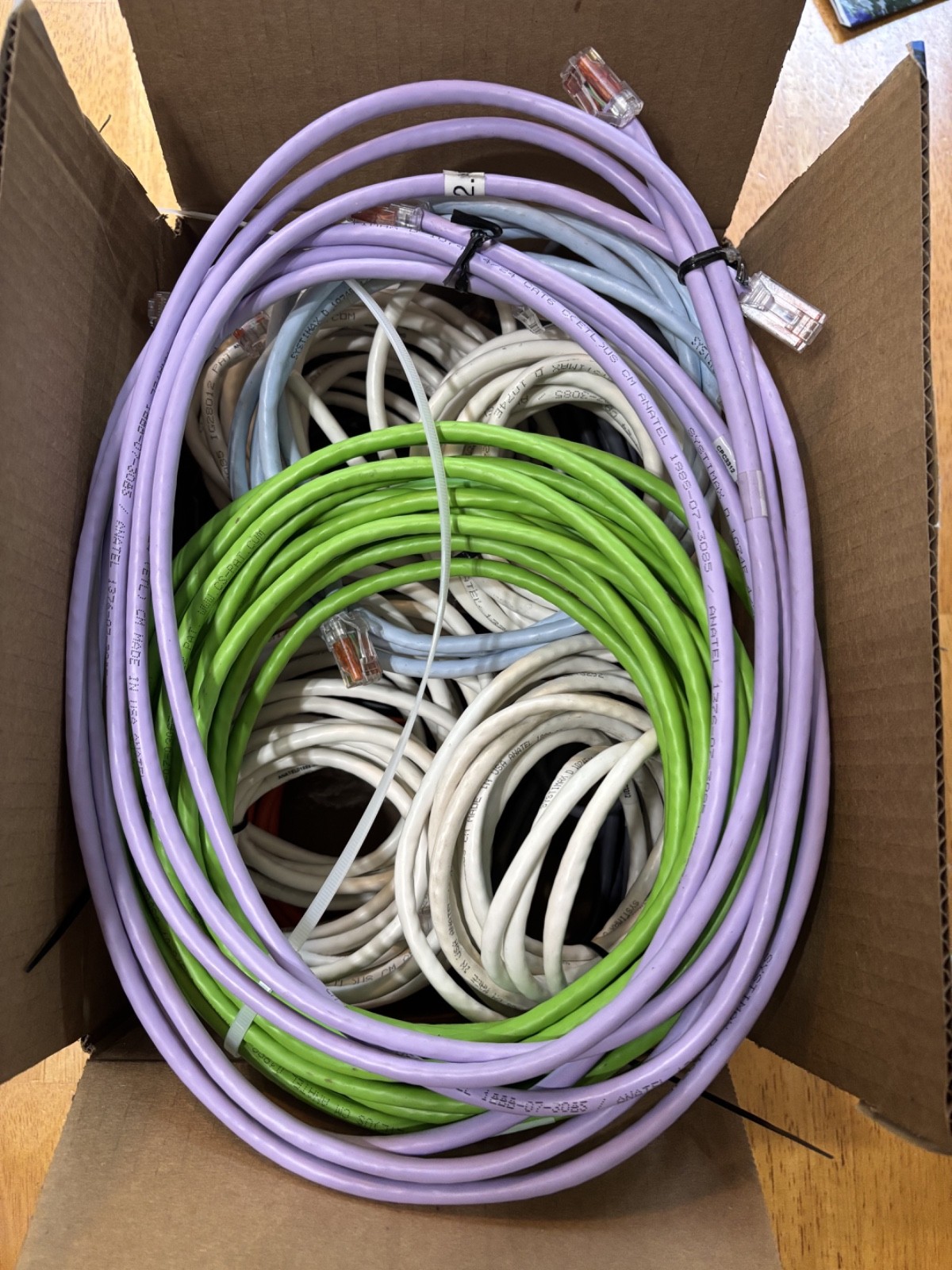 Lot of 11 CommScope Systimax Cat6 Ethernet Patch Cables — Mixed Colors/Lengths