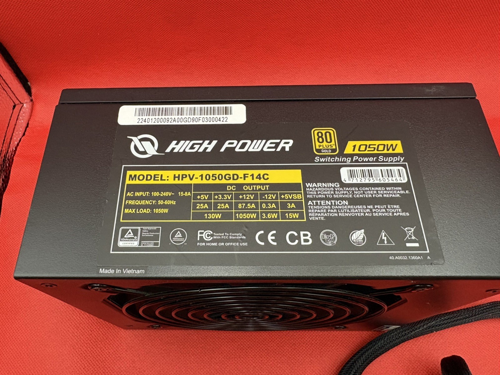 High Power Power Supply HPV-1050GD-F14C 1050W Switching Power Supply