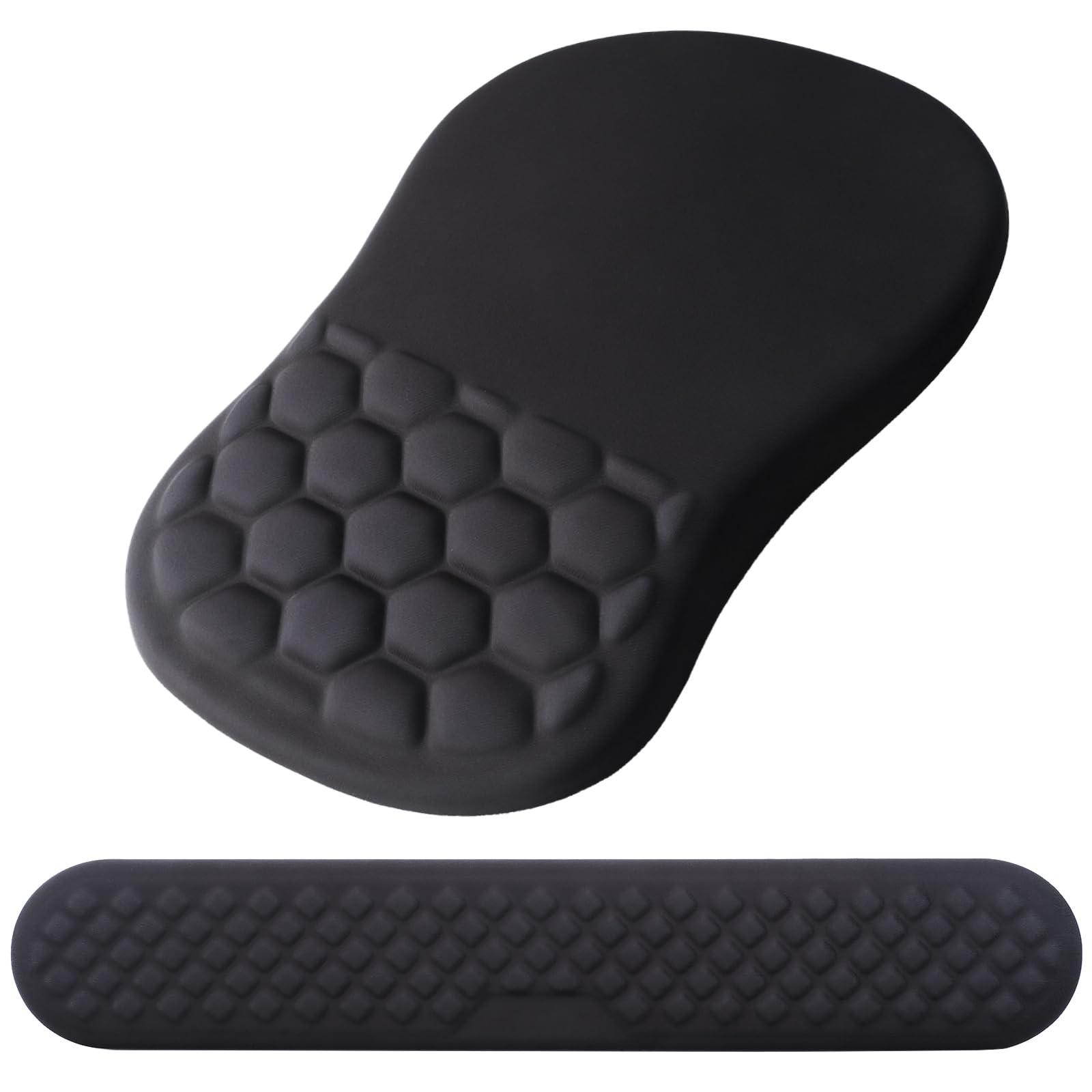 Ergonomic Mouse Pad Wrist Support, 2 in 1 Keyboard Wrist Rest Set