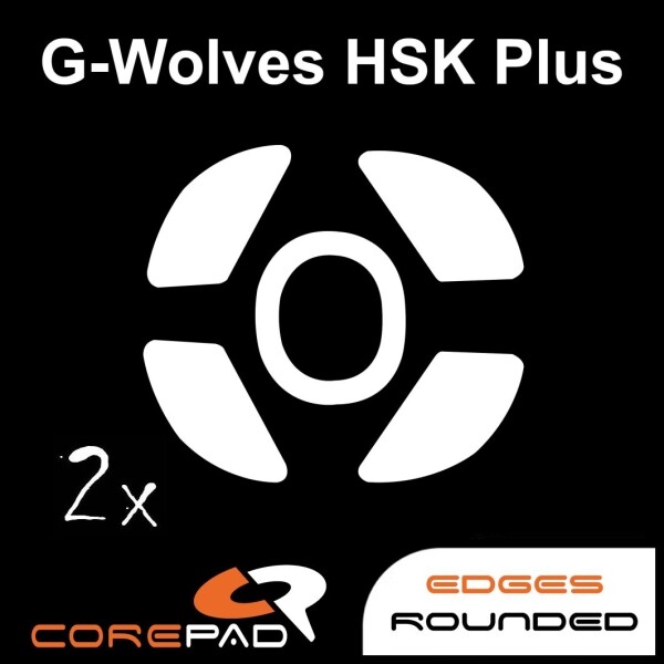 Corepad Skatez G-Wolves HSK Plus Replacement Mouse Feet Hyperglides PTFE Teflon