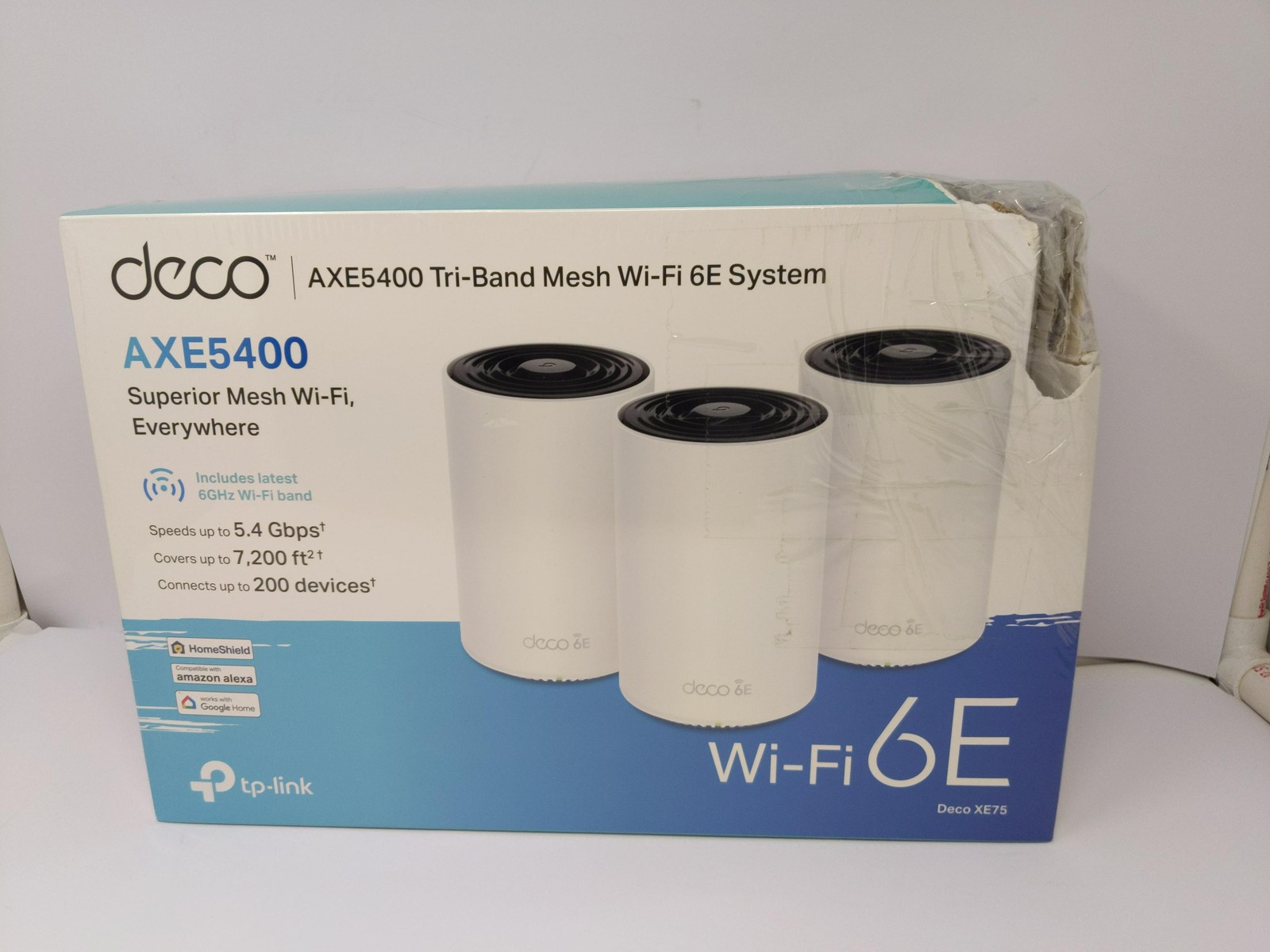 *Box Damage* Tp-link Deco Axe5400 Tri-band Wifi 6e Mesh System