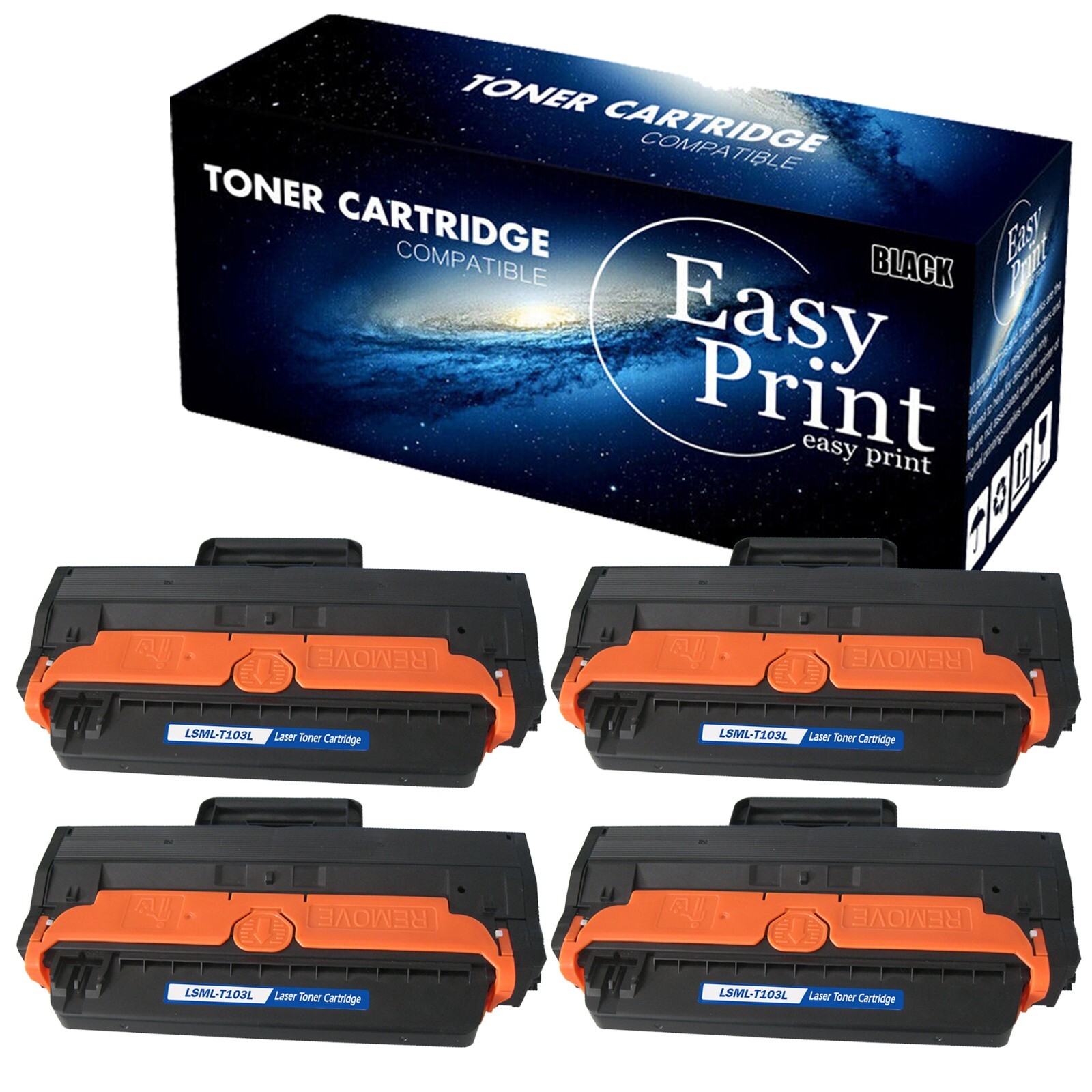 4-Pack MLTD103L Toner Cartridge 103L work for ML-2951D Printers