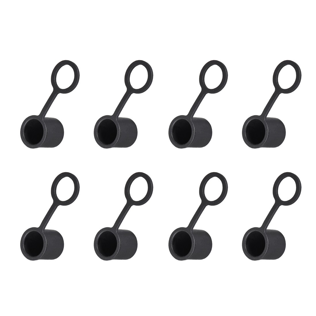 Silicone BNC-B Anti-Dust Stopper Cap Cover for Female Jack Black,20pcs