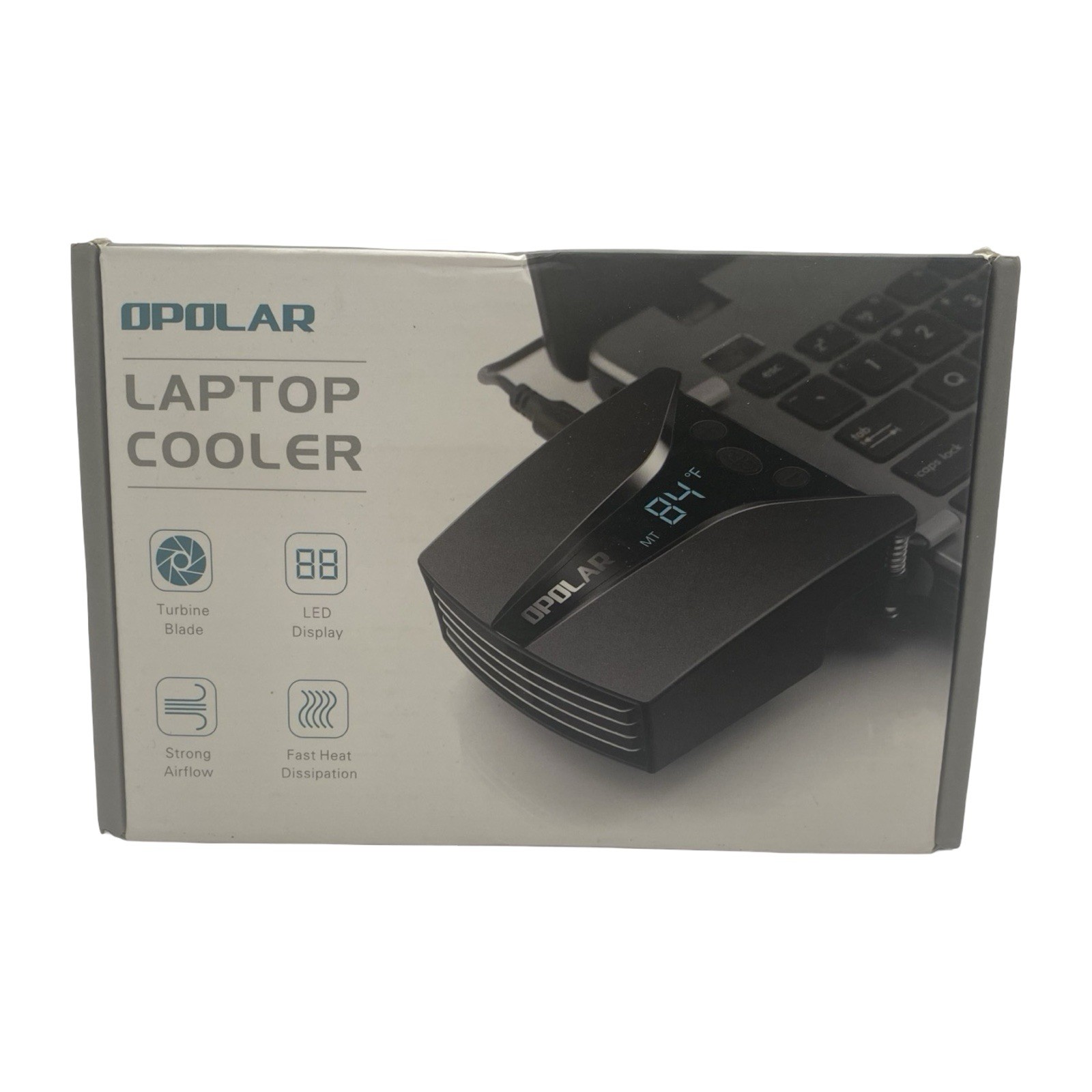 OPOLAR Laptop Cooler Laptop Cooling System with Temperature Display No USB Cable
