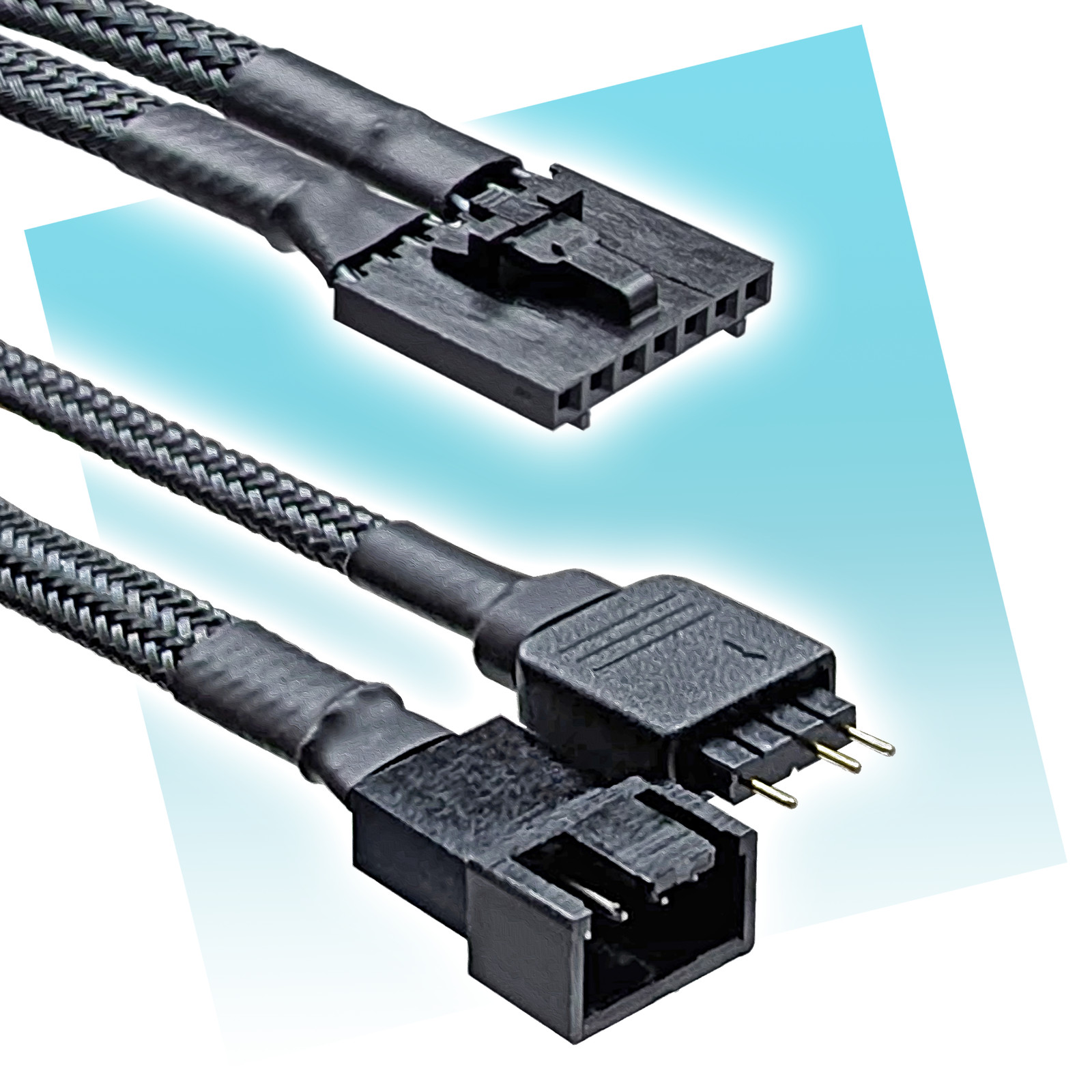 Lian Li 7-Pin UNI SL Fan Hub to Standard ARGB 3-Pin 5V and PWM Fan Adapter