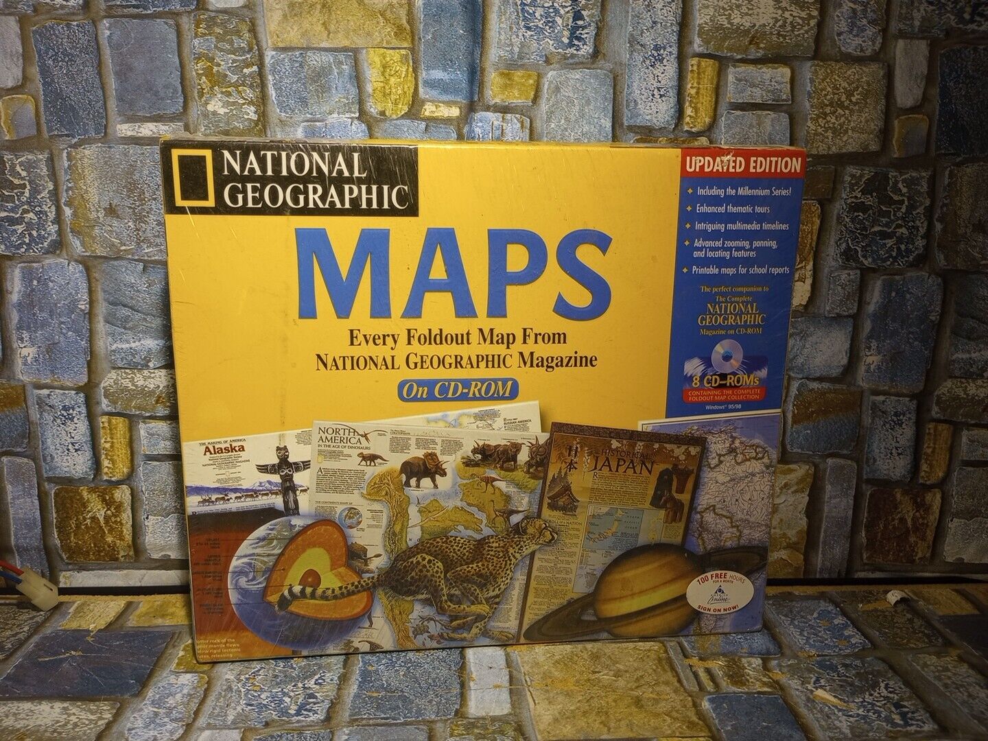 NIB National Geographic Every Map From Magazines to 1999 Geography Learning 8 CD