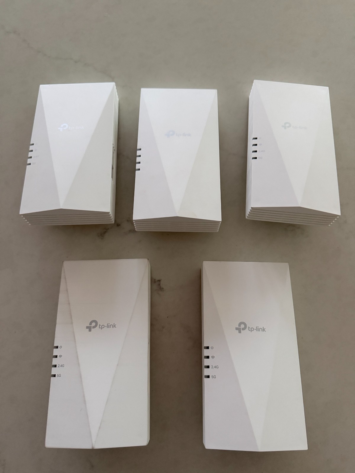 5 PACK- TP-Link RE700X AX3000 WiFi 6 Range Extender OneMesh Gigabit Dual Band
