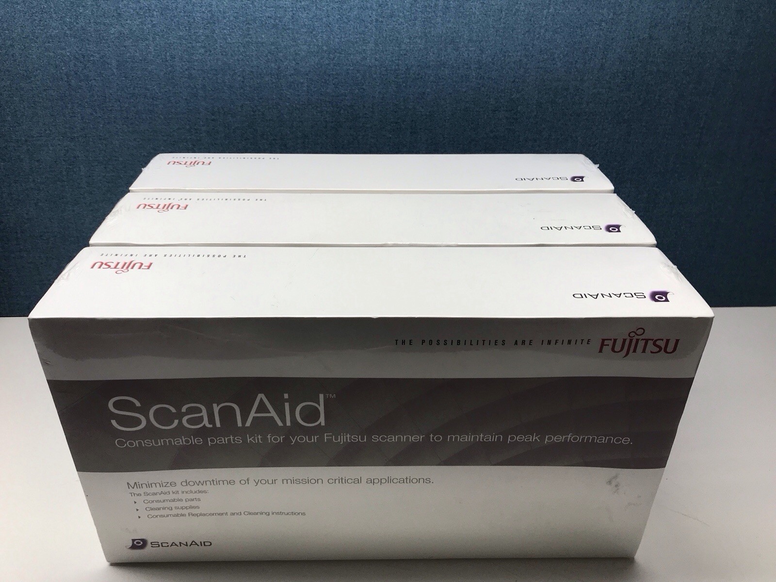 Lot of 3 Fujitsu ScanAid Consumable Kit CG01000-505501