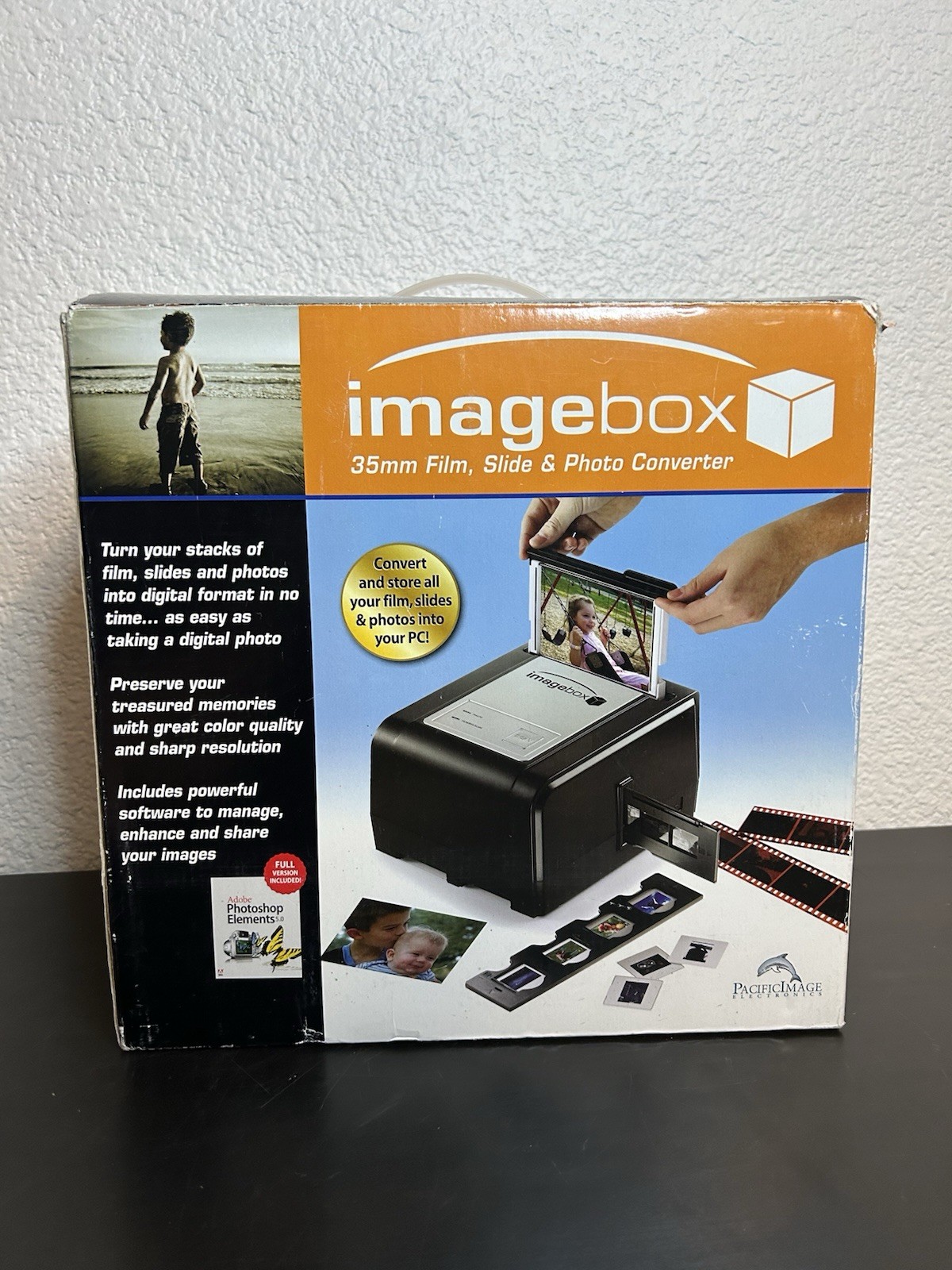 Pacific Image Imagebox 35mm Film Slide & Photo Converter Scanner No Slides