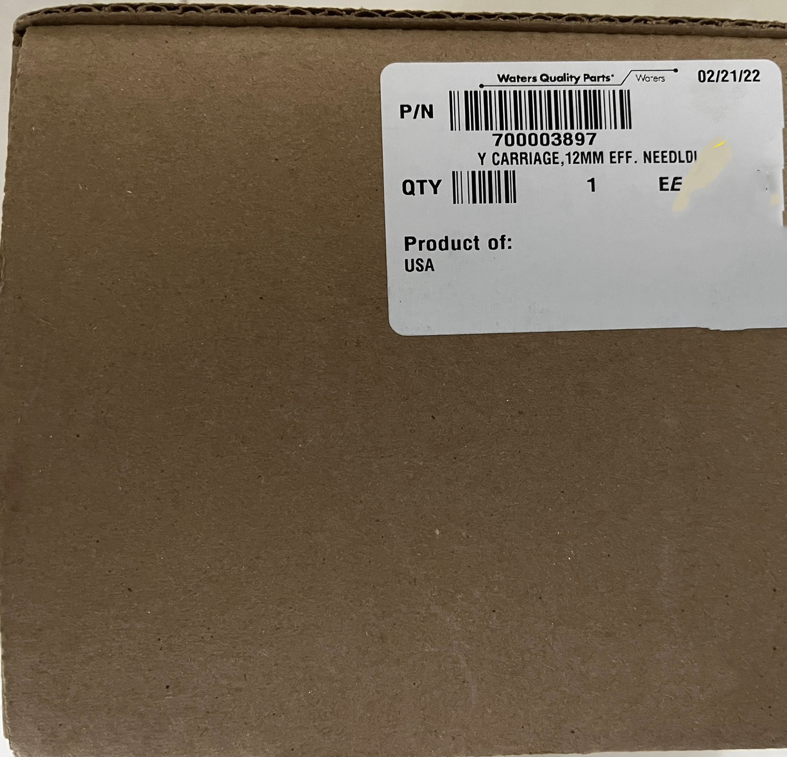 1PC NEW Waters 700003897 Equity Injection Vehicle Via FedEx or DHL