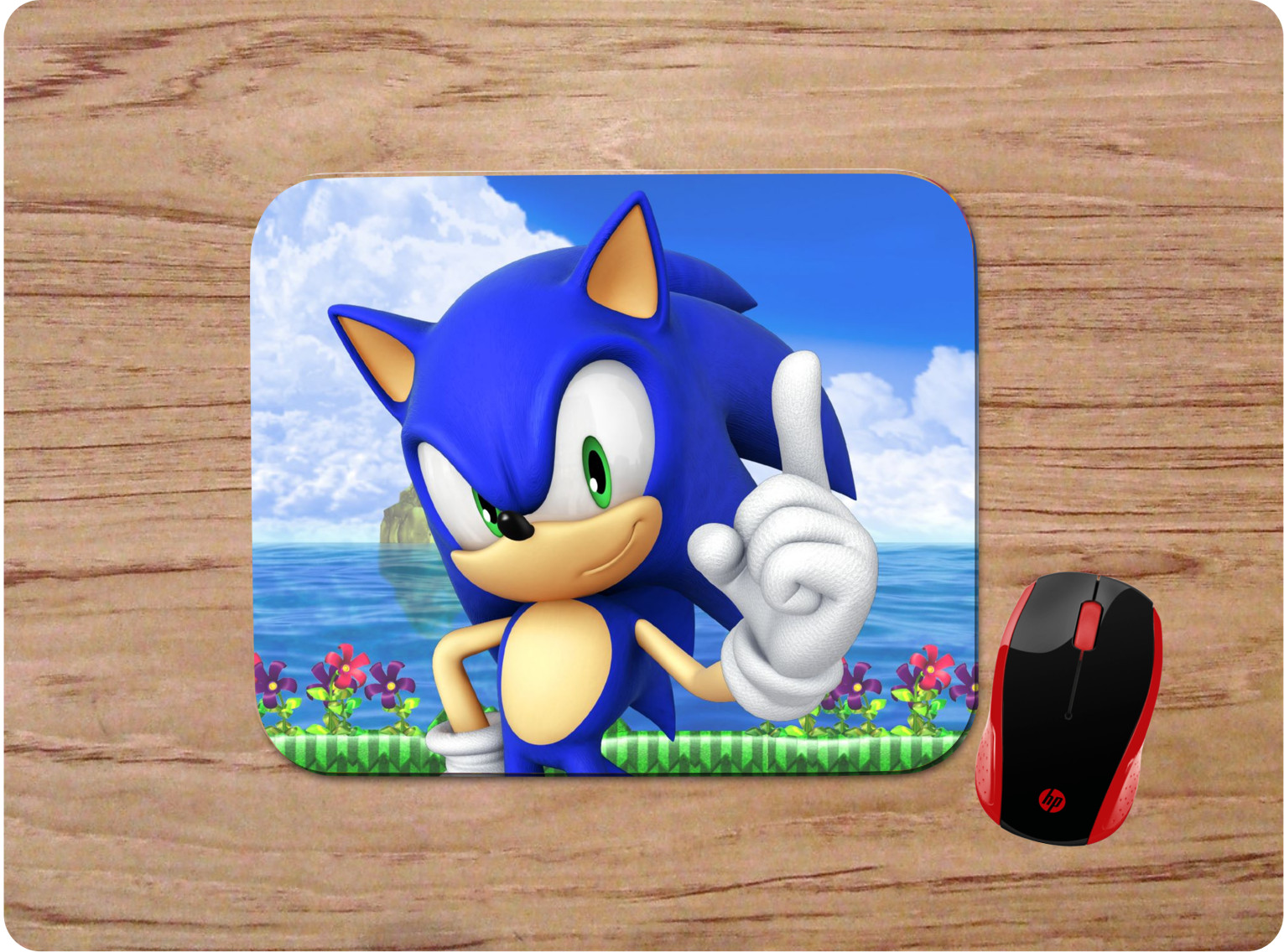SONIC THE HEDGEHOG CUSTOM NEOPRENE NON-SLIP SOFT MOUSE PAD USA SHIP