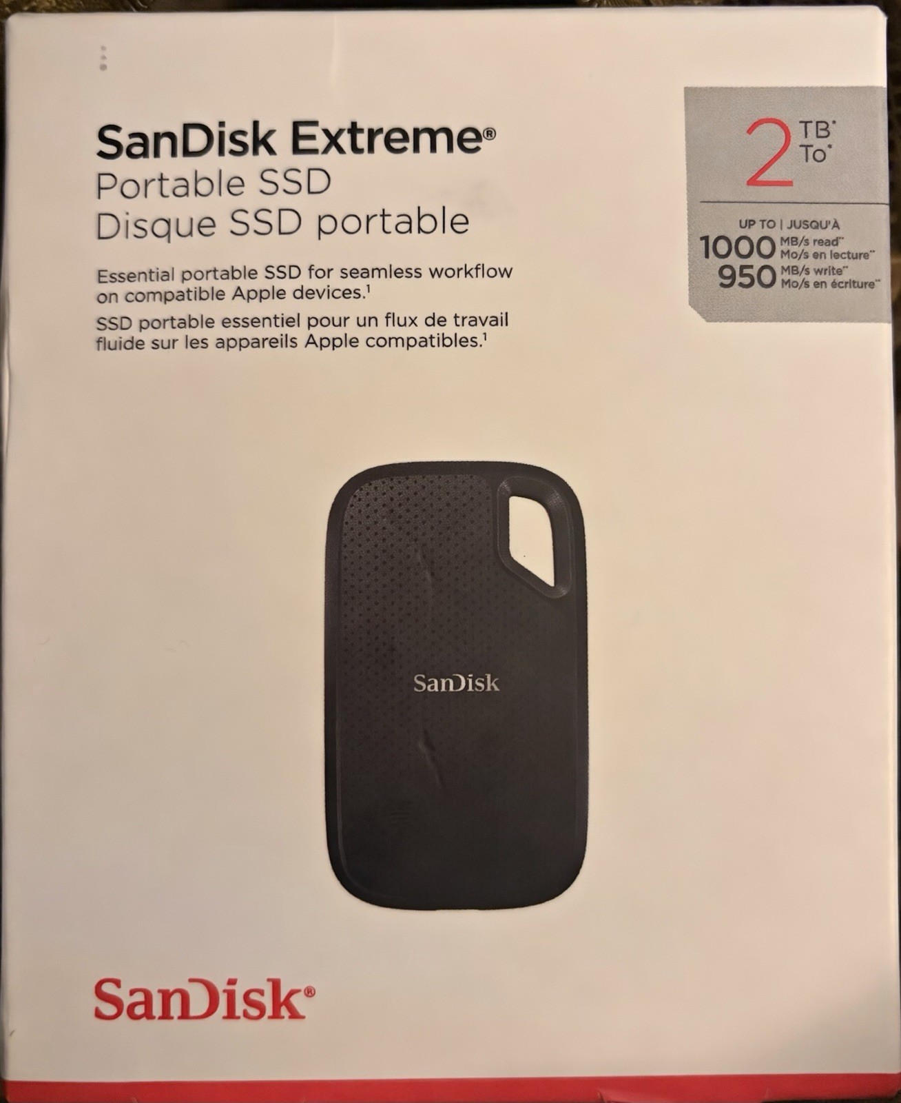 sandisk 2tb extreme portable ssd Unopened In Box 