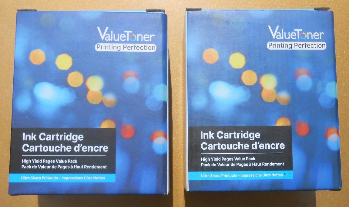 2 new Valuetoner Black ink cartridges PG245XL