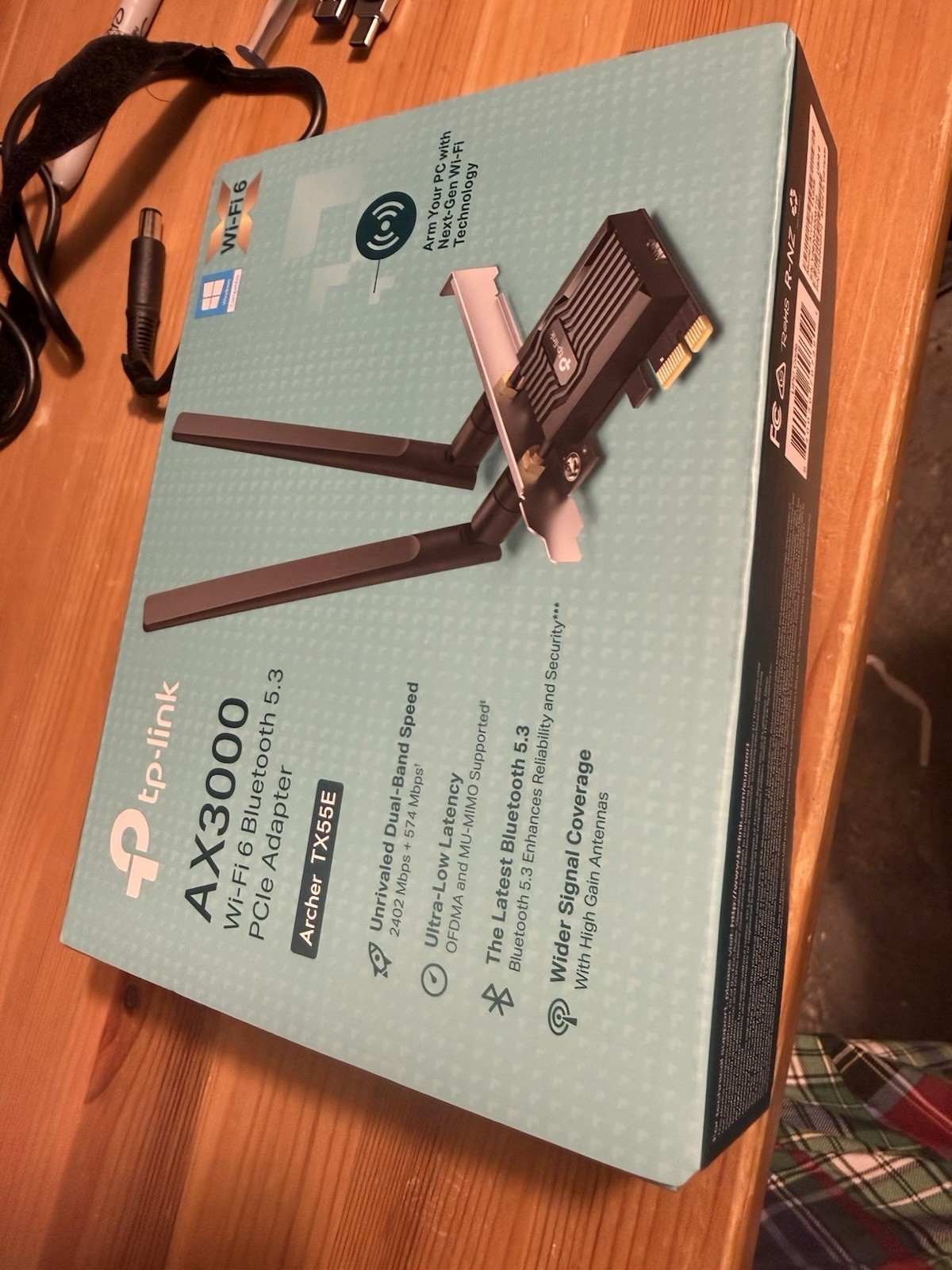 Brand NEW--TP Link Archer TX55e AX3000 Wi-Fi 6 & Bluetooth 5.2 PCIe Adapter
