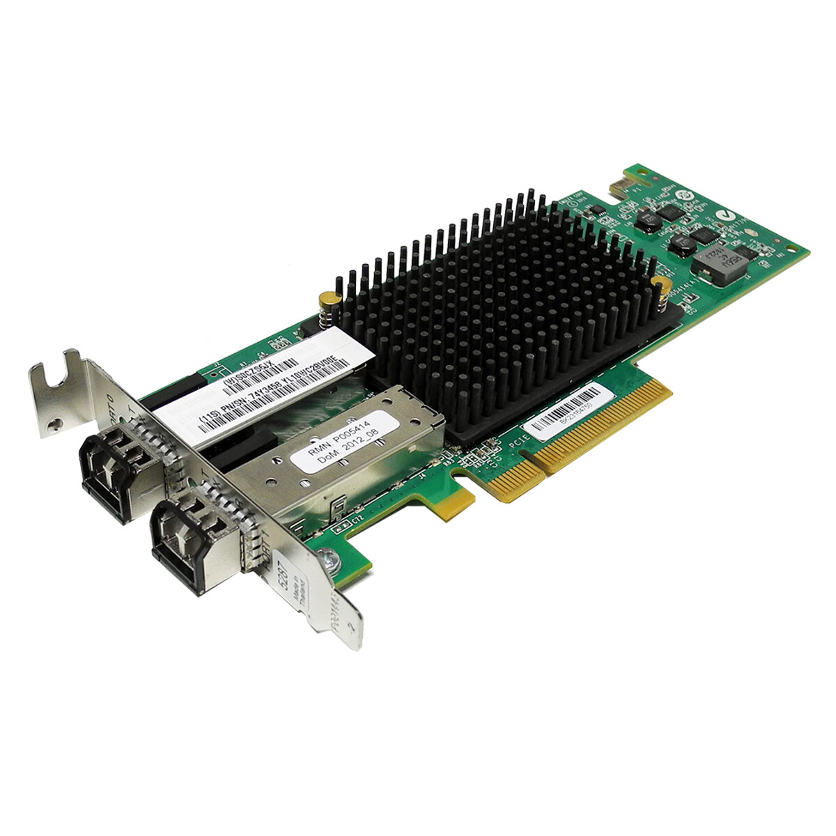 IBM 577D Emulex LPE12002 Dual Port 8Gb FC SFP+ PCIe x8 Converged Network Adapter