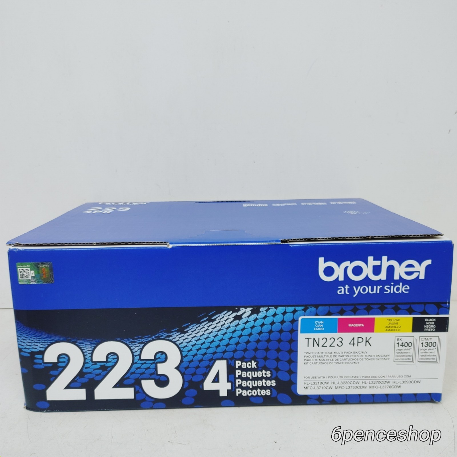 Deformed Box-Brother TN223 4PK Standard-Yield Toner Black/Cyan/Magenta/Yellow