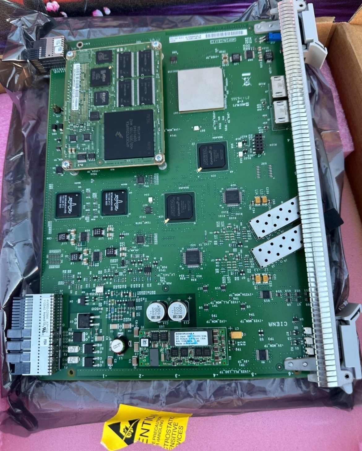 CIENA NTK554BAE5 OME 6500 OSC Module – 2x SFP, 2x 10BT Ports