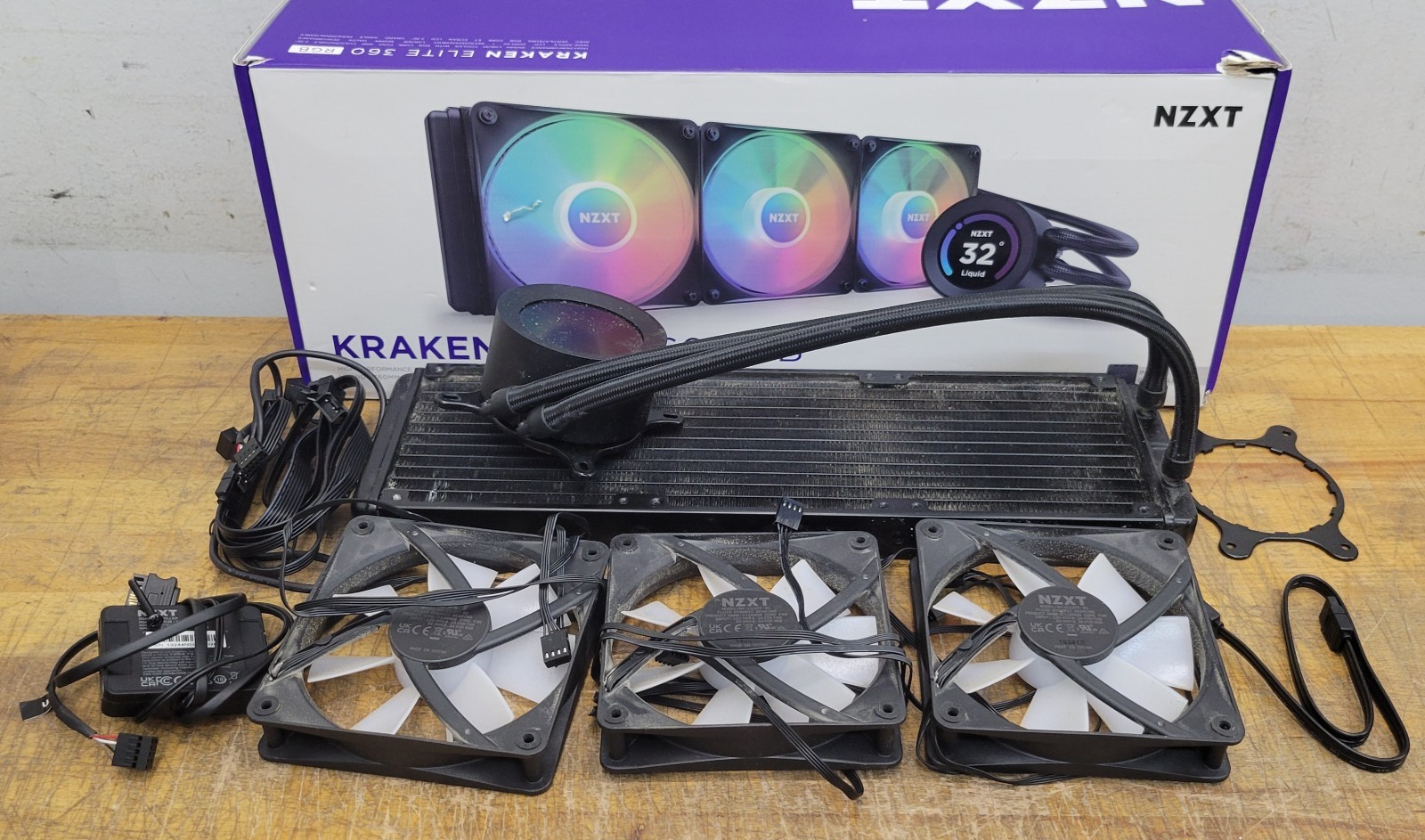 NZXT Kraken Elite 360 RGB All-In-One Liquid CPU Cooler - USED